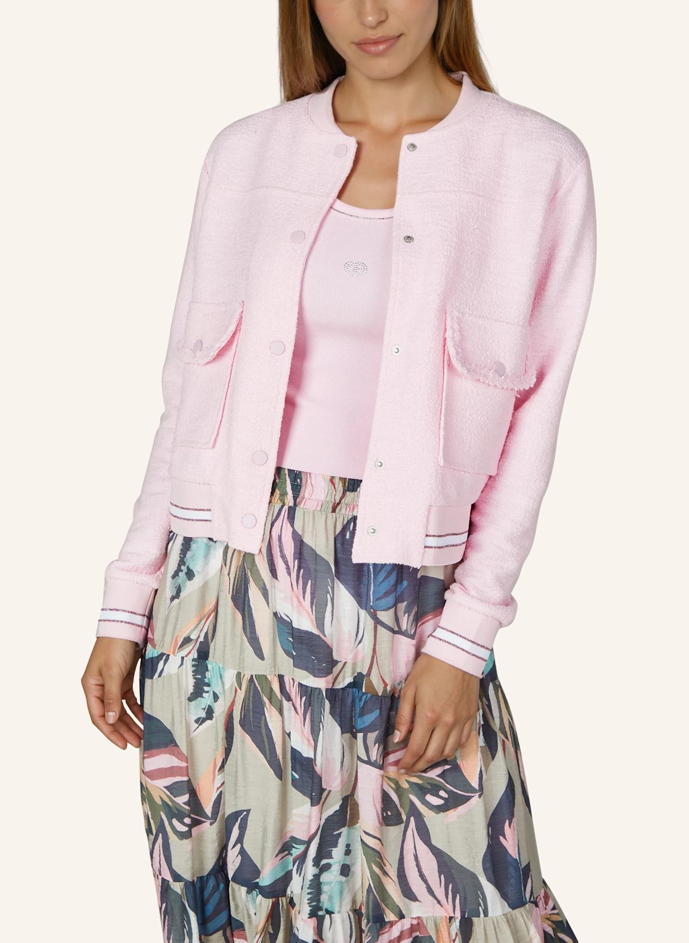 MARC AUREL Bouclé-Blouson: PINK