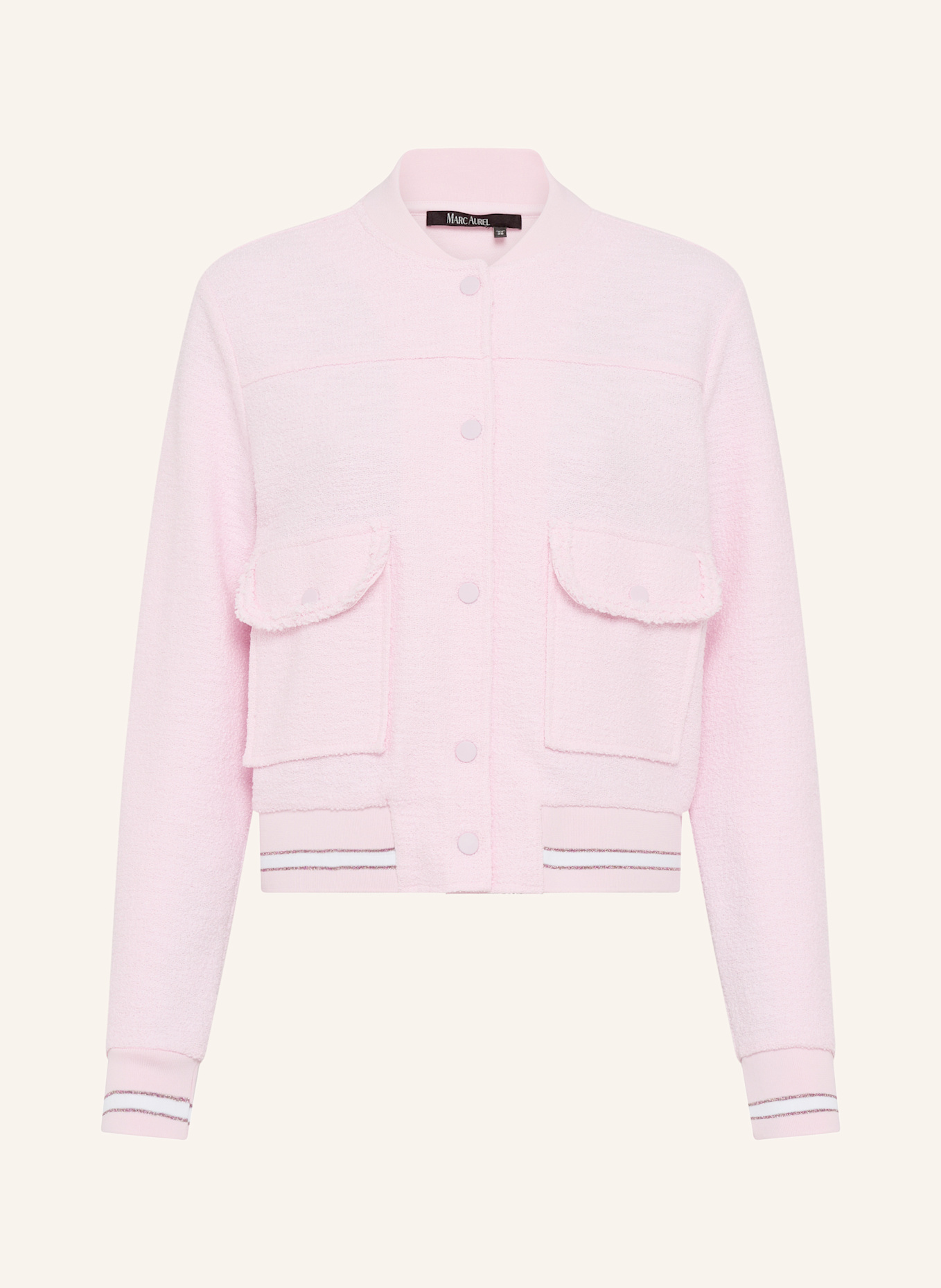 MARC AUREL Bouclé-Blouson: PINK