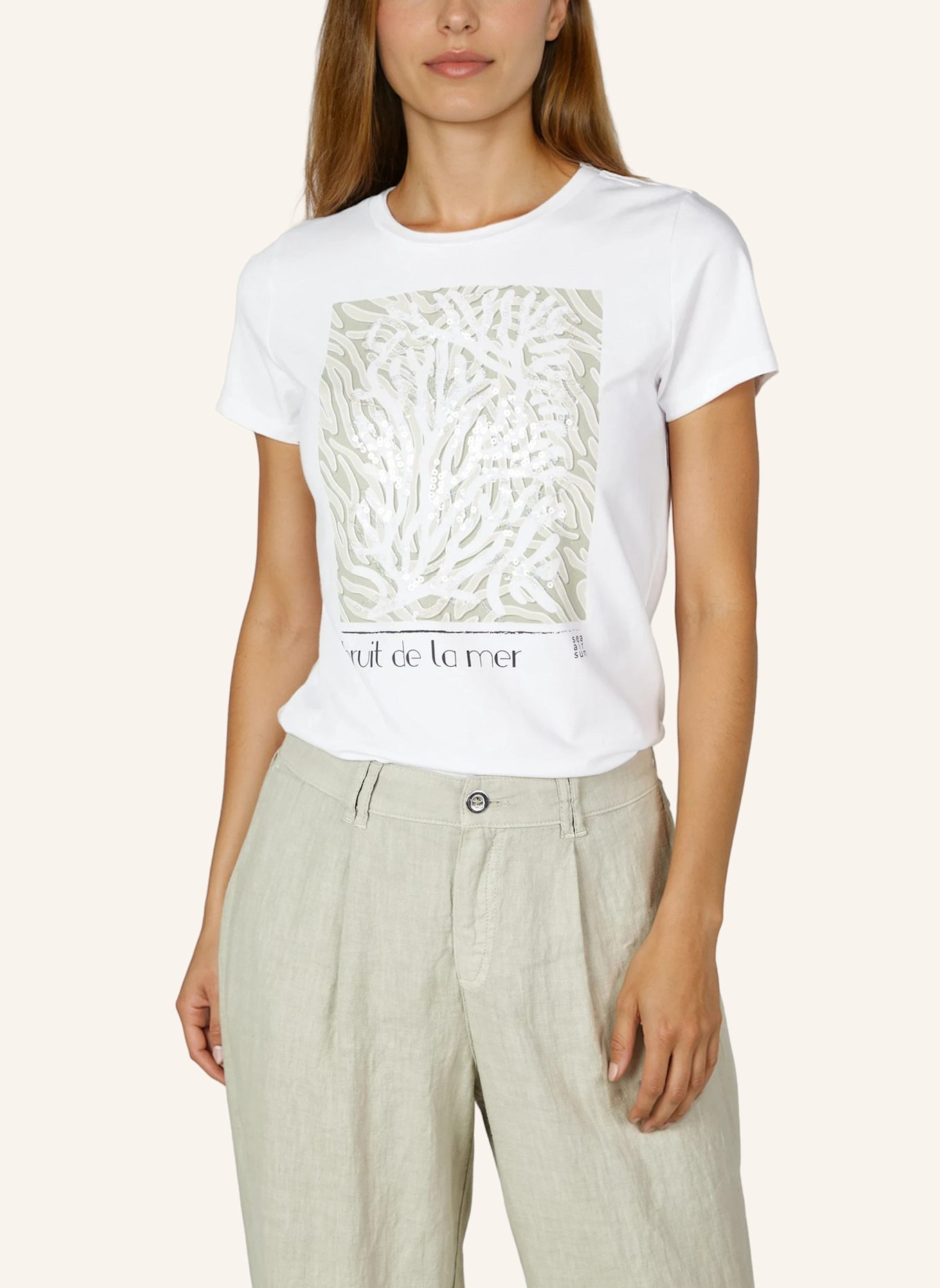 MARC AUREL Shirt: WEISS