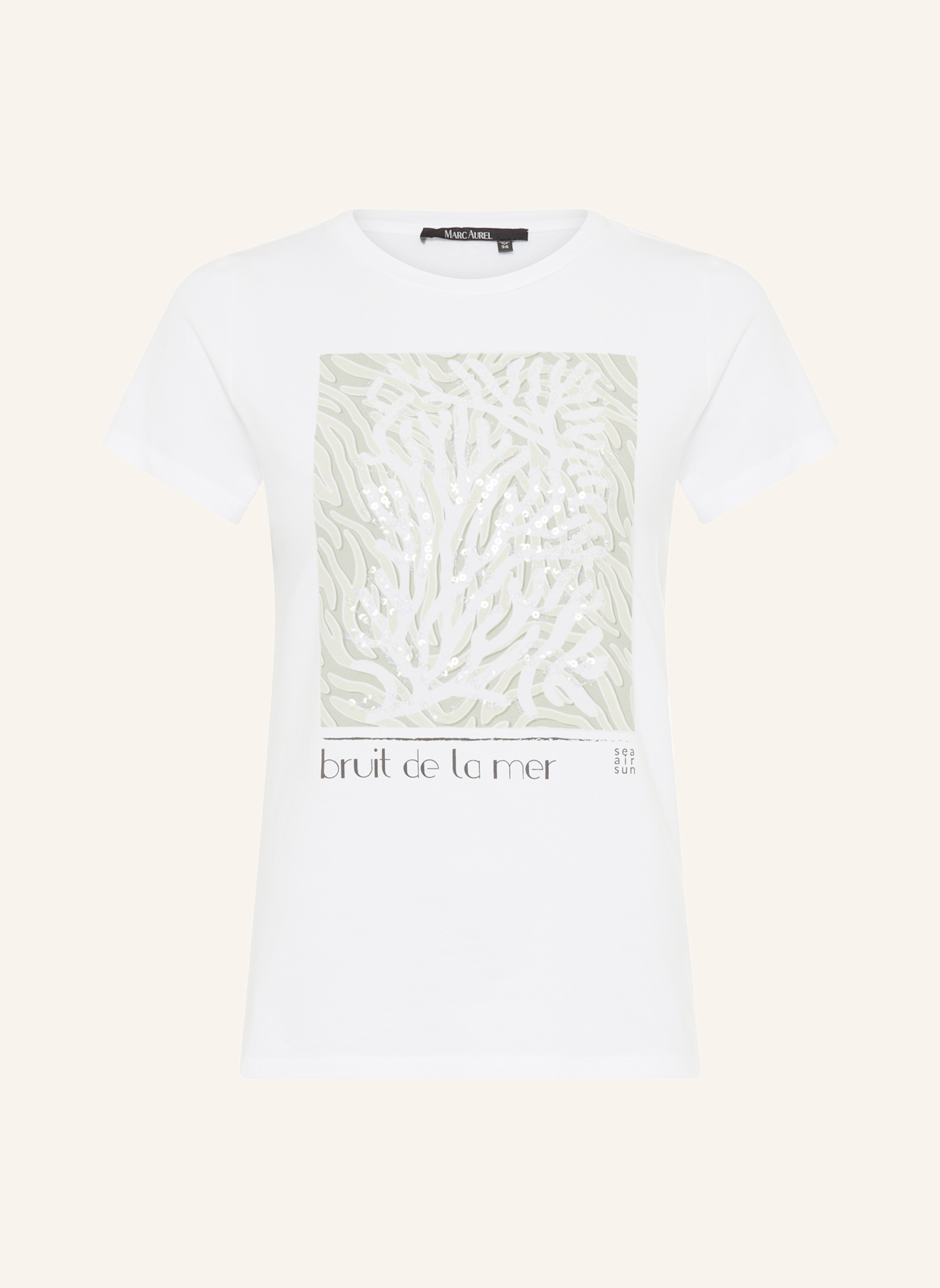 MARC AUREL Shirt: WEISS