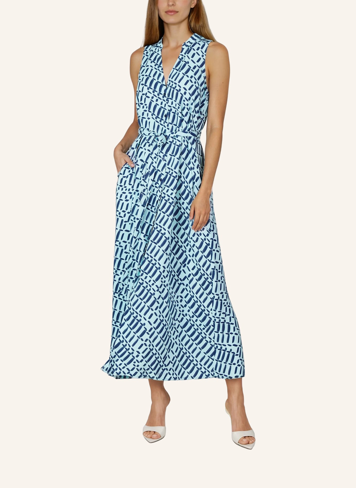 MARC AUREL Maxikleid: BLAU