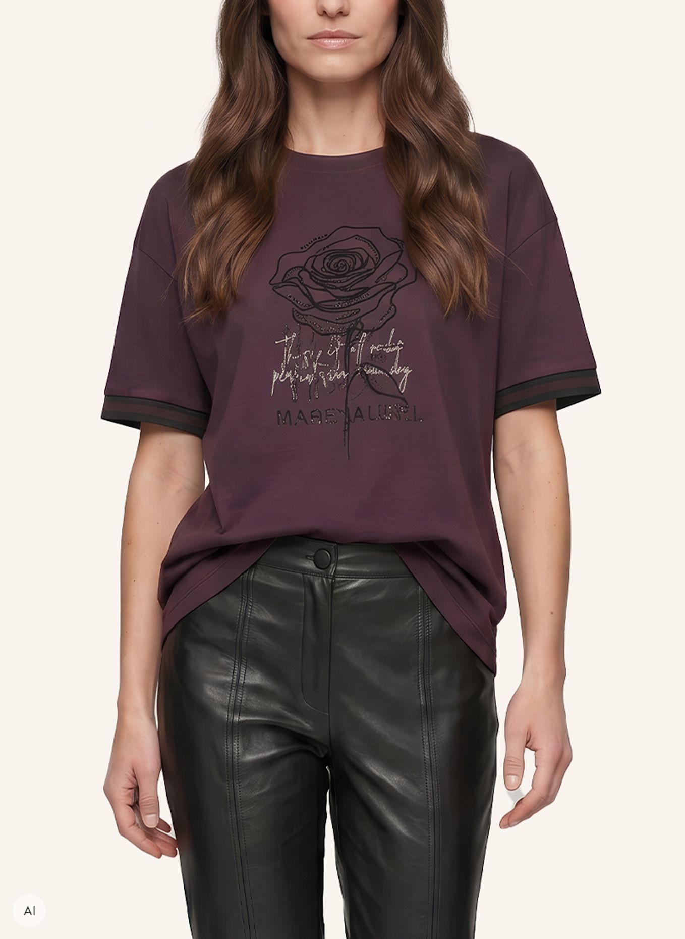 MARC AUREL Shirt: LILA