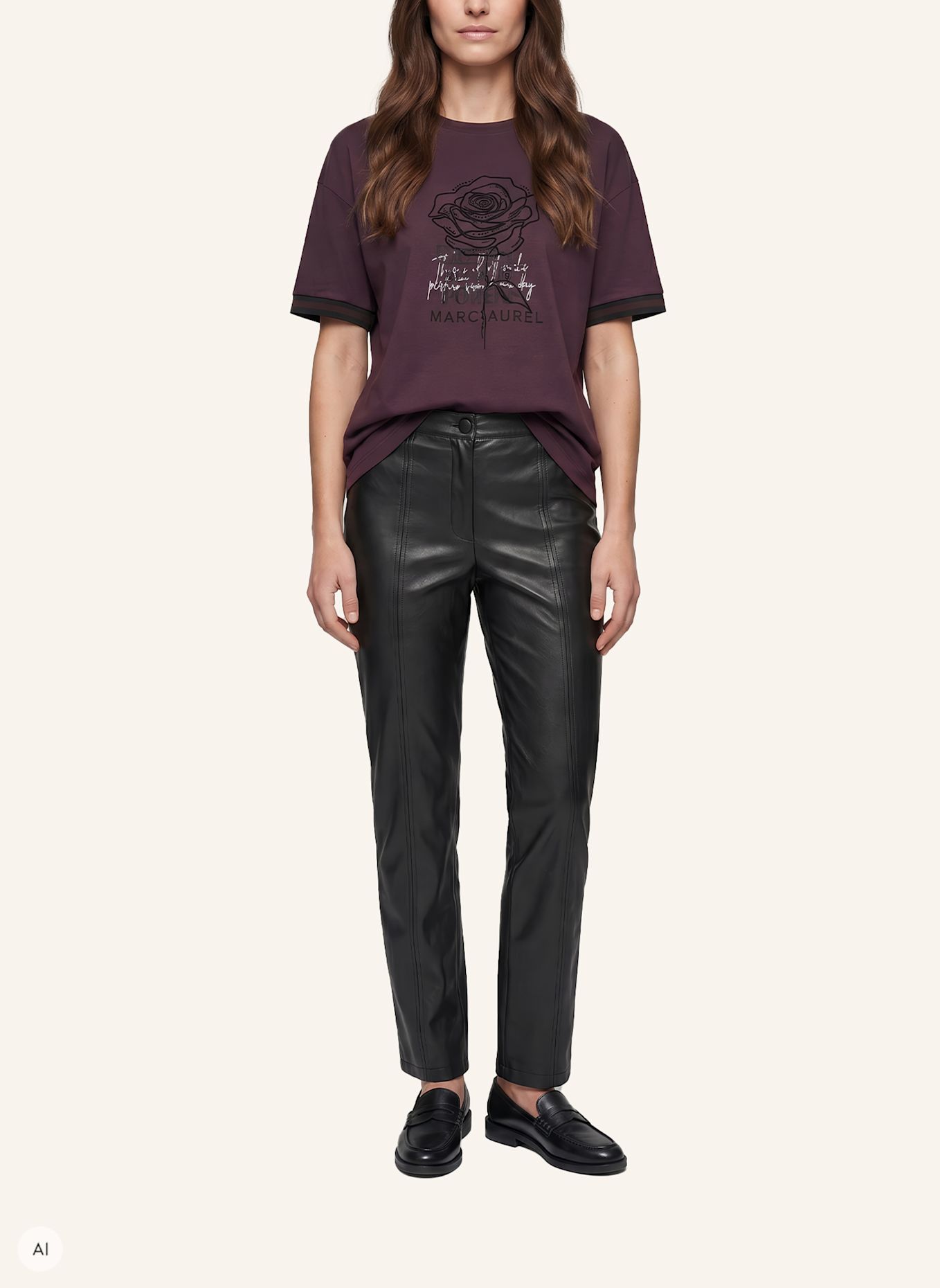 MARC AUREL Shirt: LILA