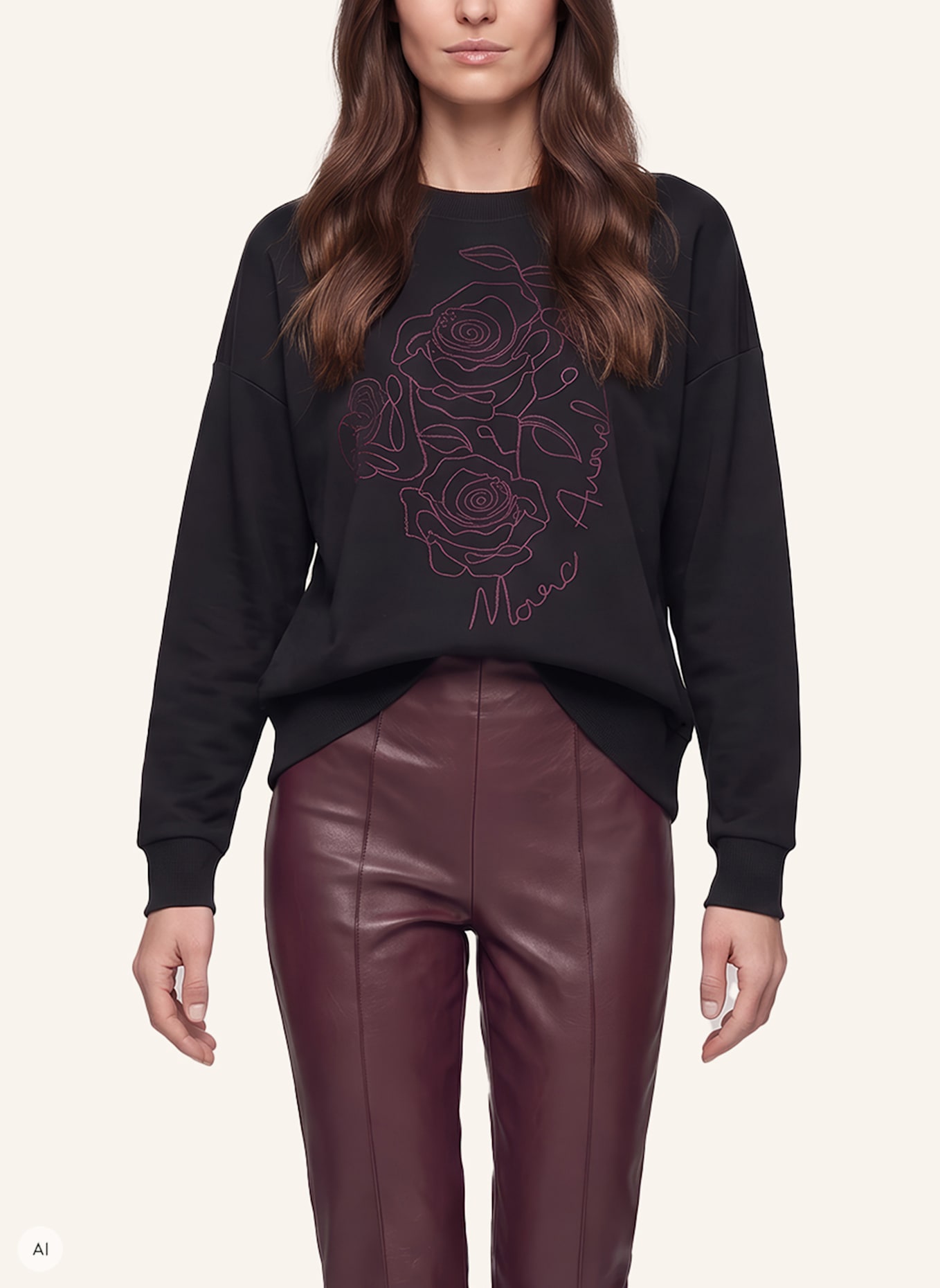 MARC AUREL Sweater: SCHWARZ