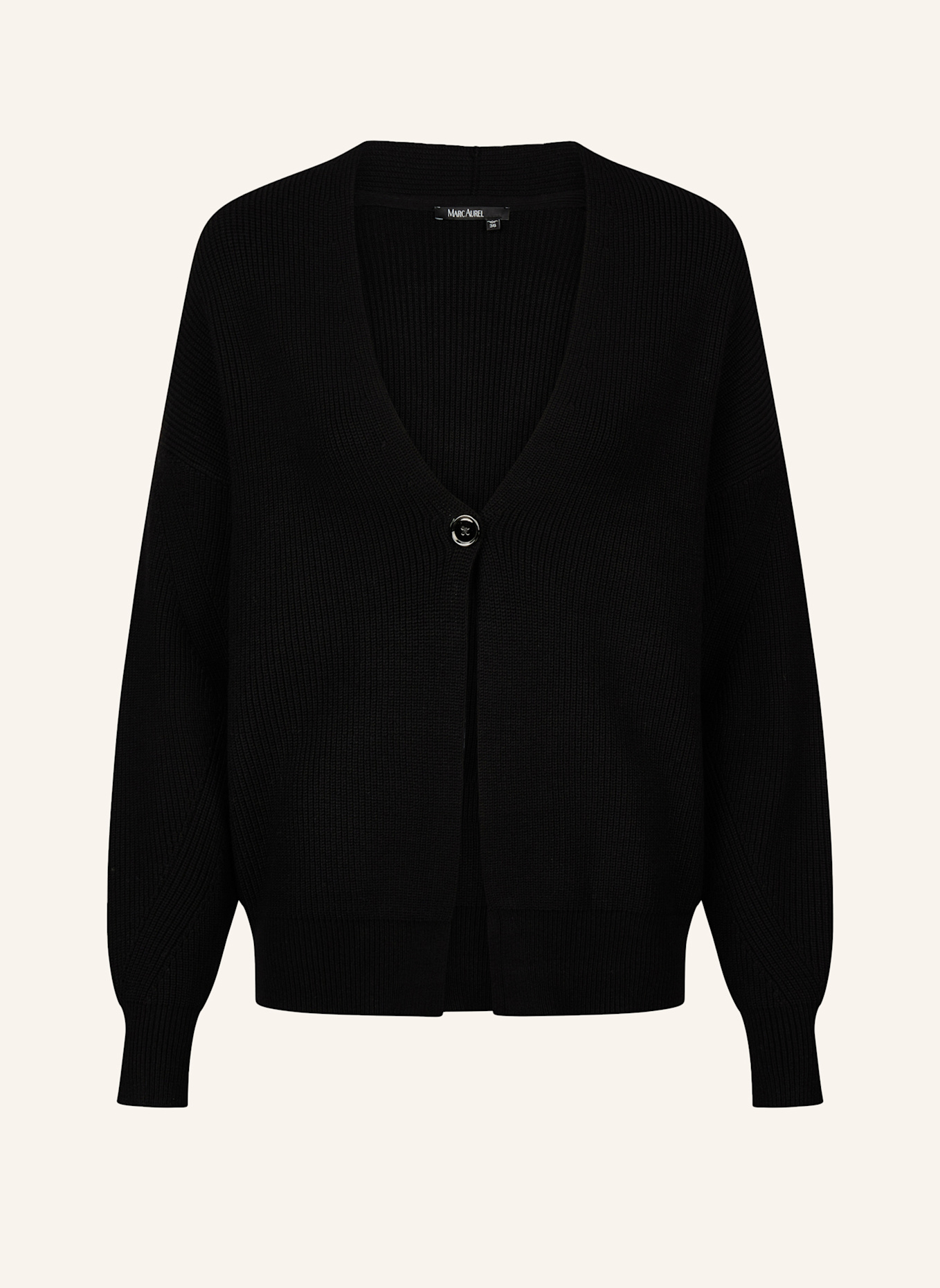 MARC AUREL Strickjacke: SCHWARZ