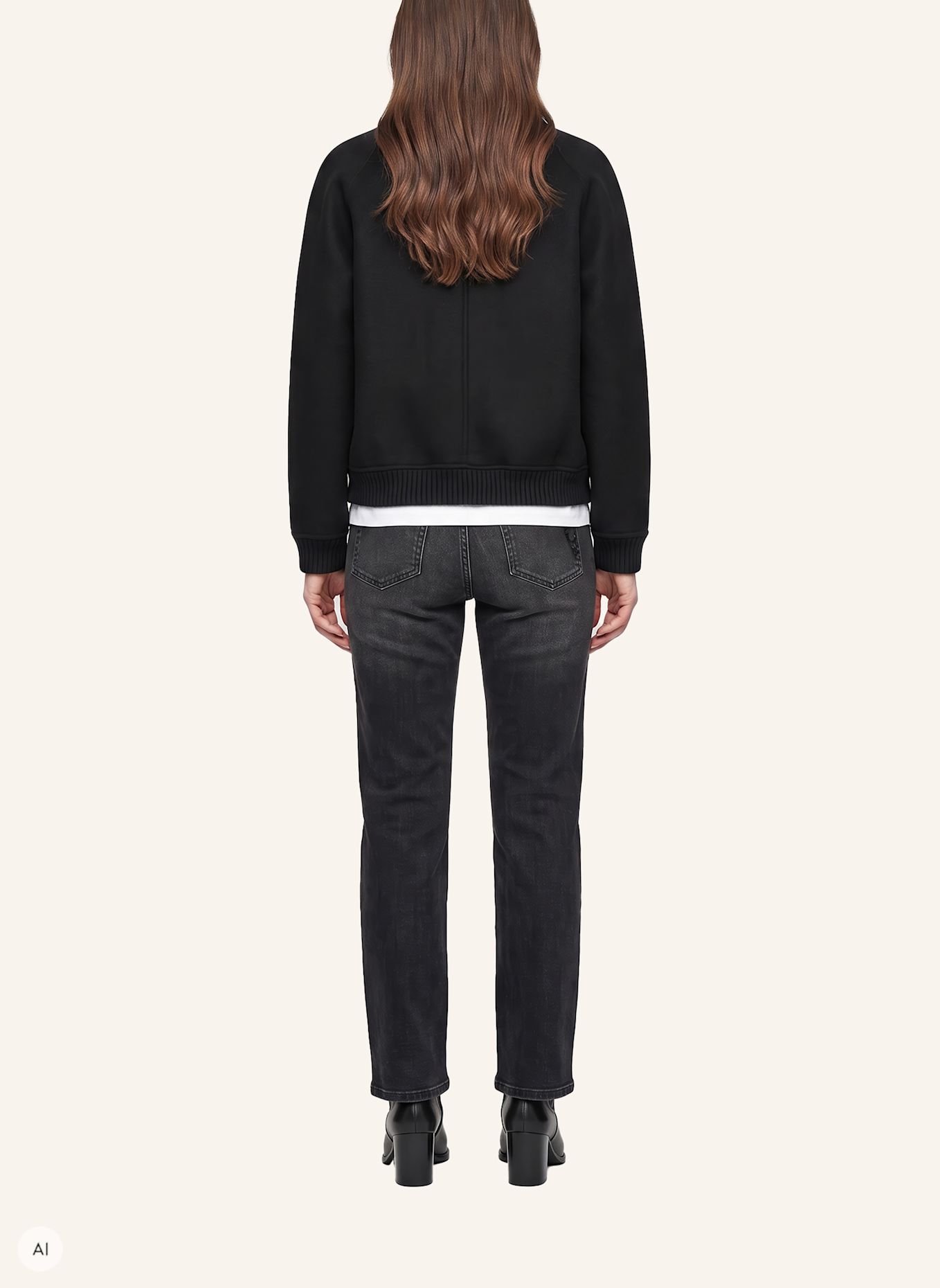 MARC AUREL Boyfriend Jeans: SCHWARZ