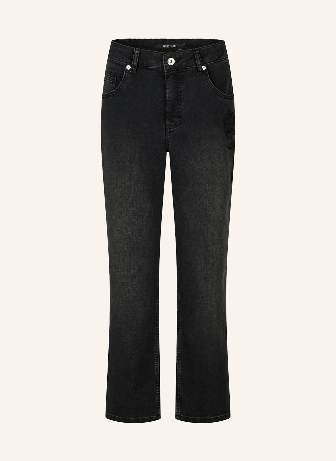 MARC AUREL Boyfriend Jeans: SCHWARZ