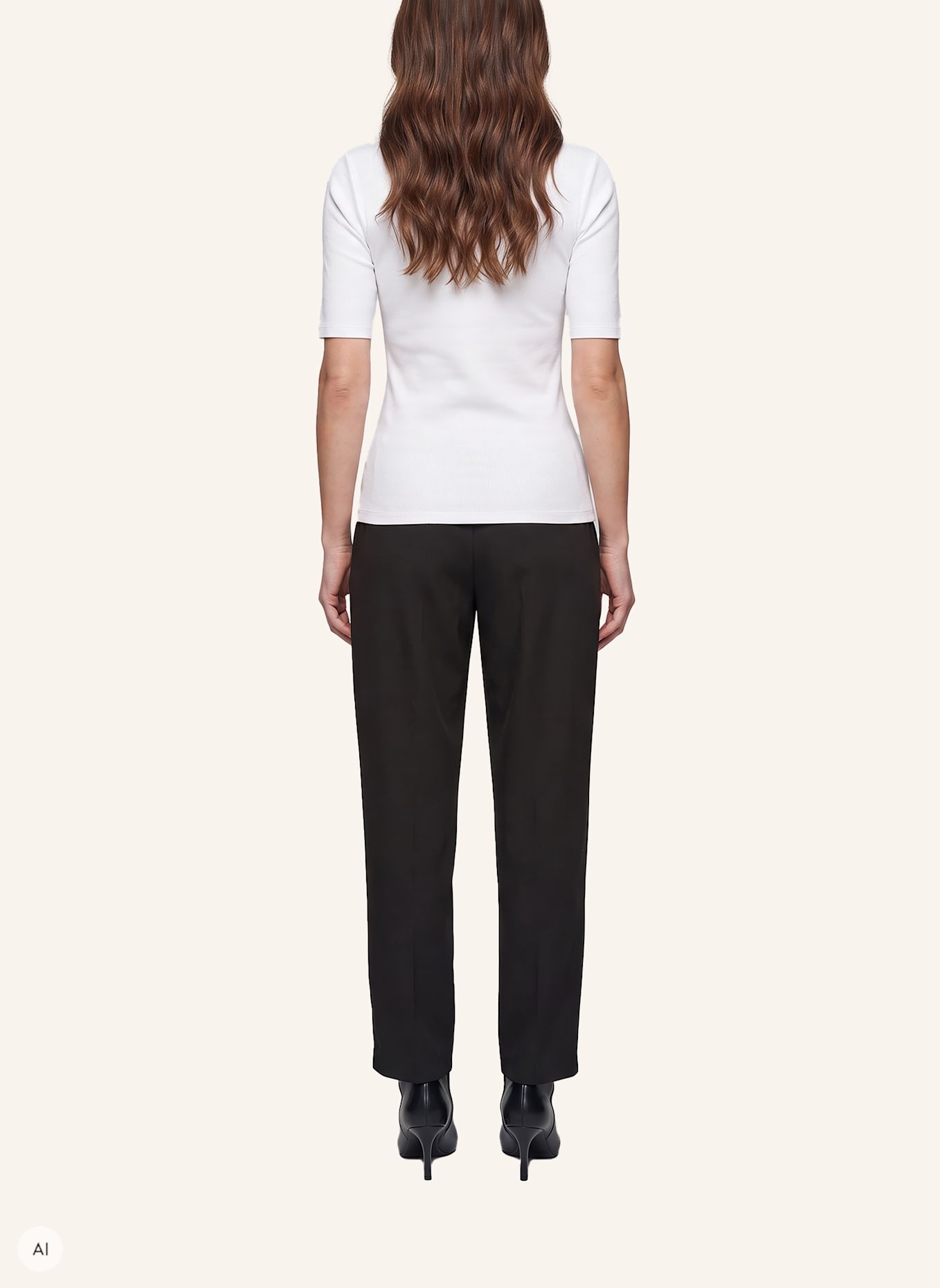 MARC AUREL Rippshirt: WEISS