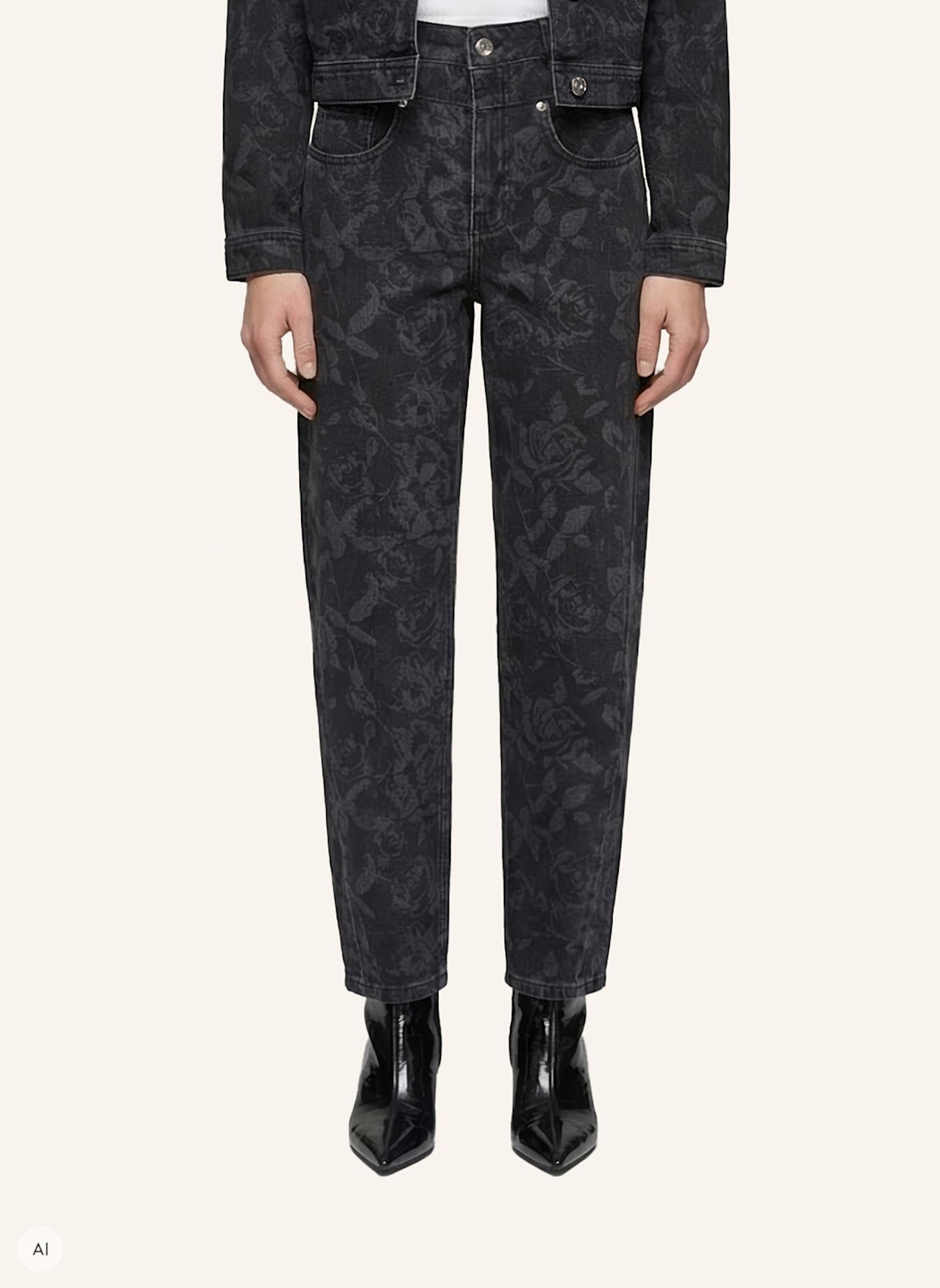 MARC AUREL Barrel Fit Jeans: SCHWARZ