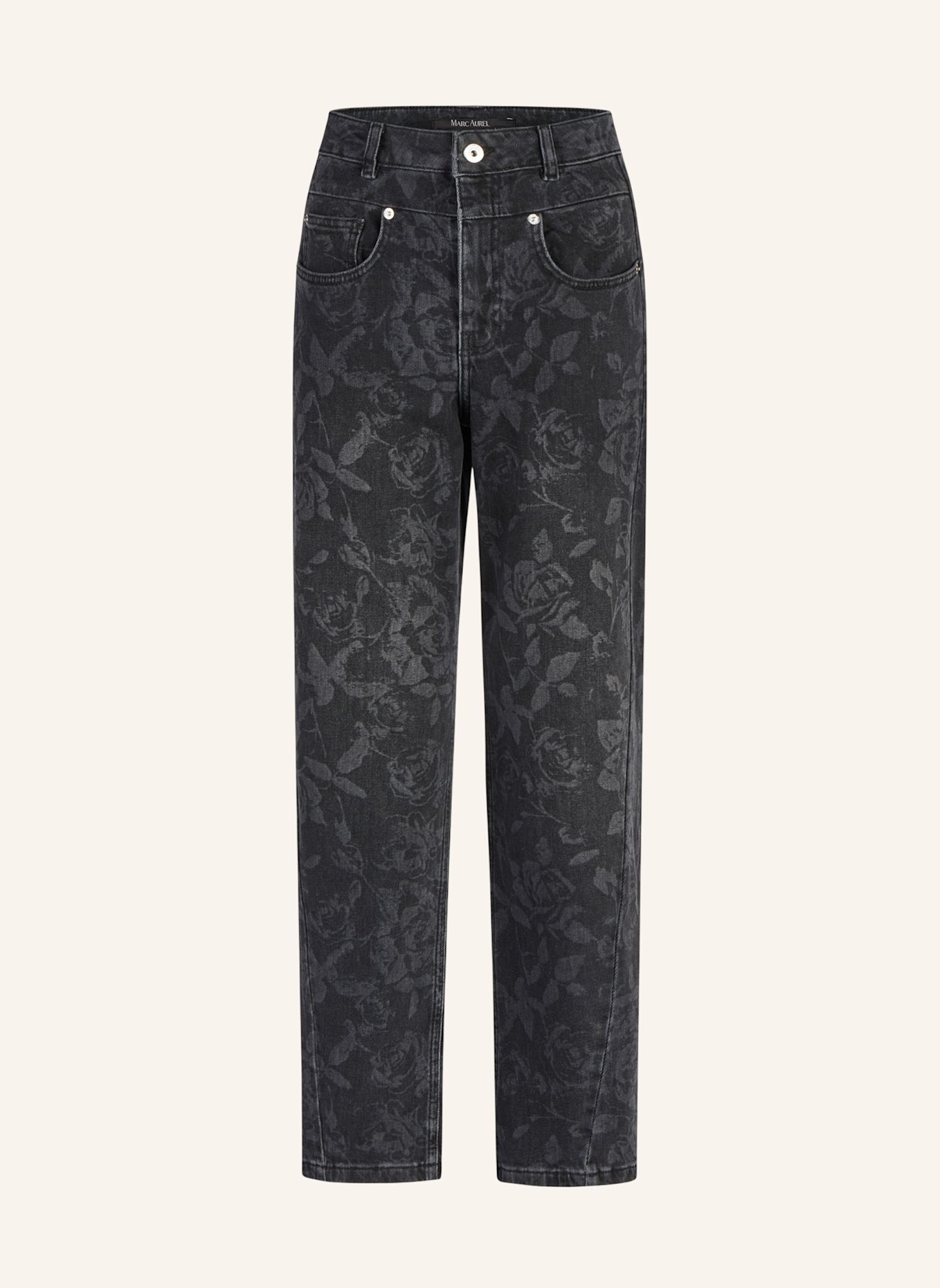 MARC AUREL Barrel Fit Jeans: SCHWARZ