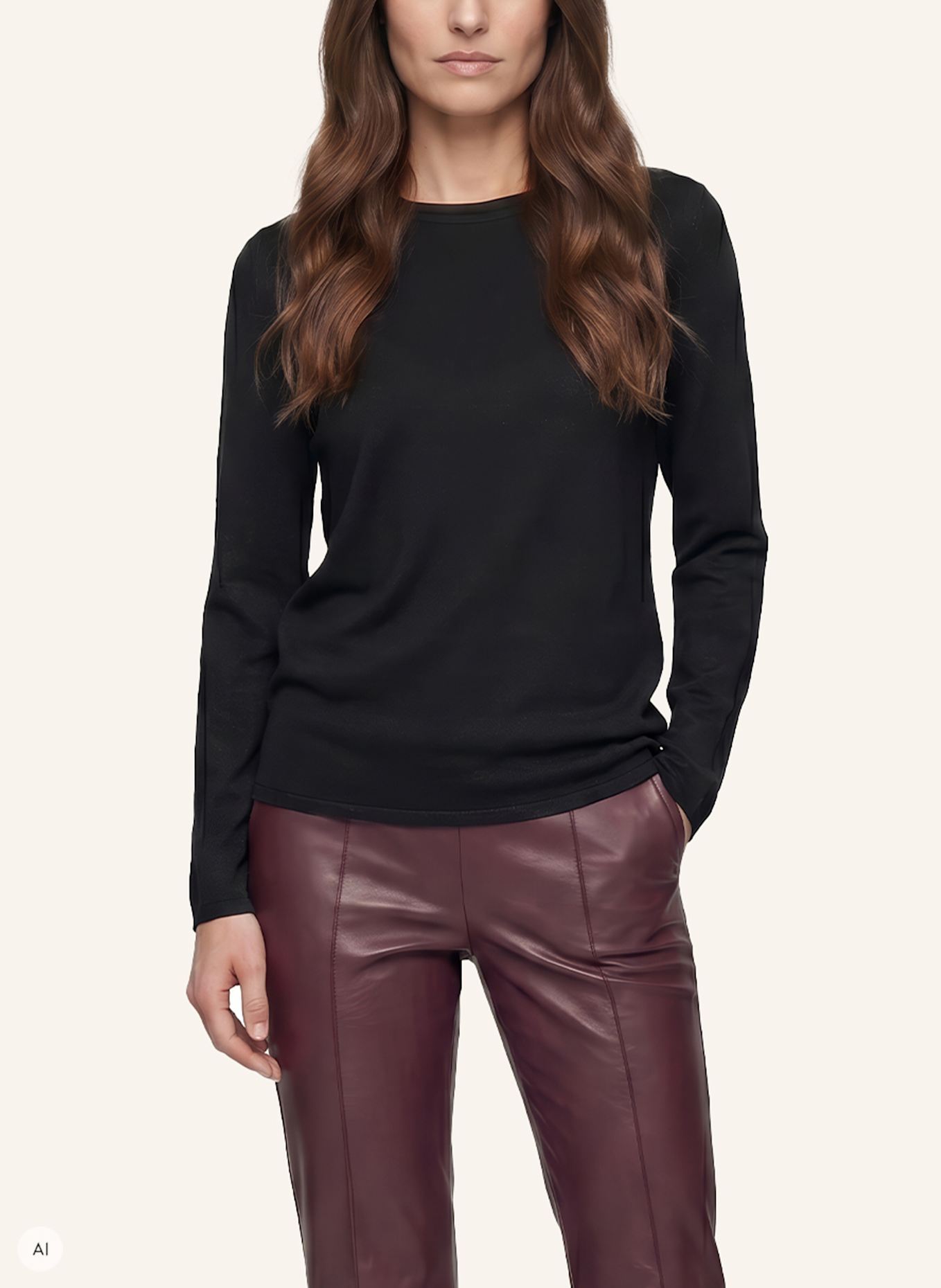 MARC AUREL Pullover: SCHWARZ