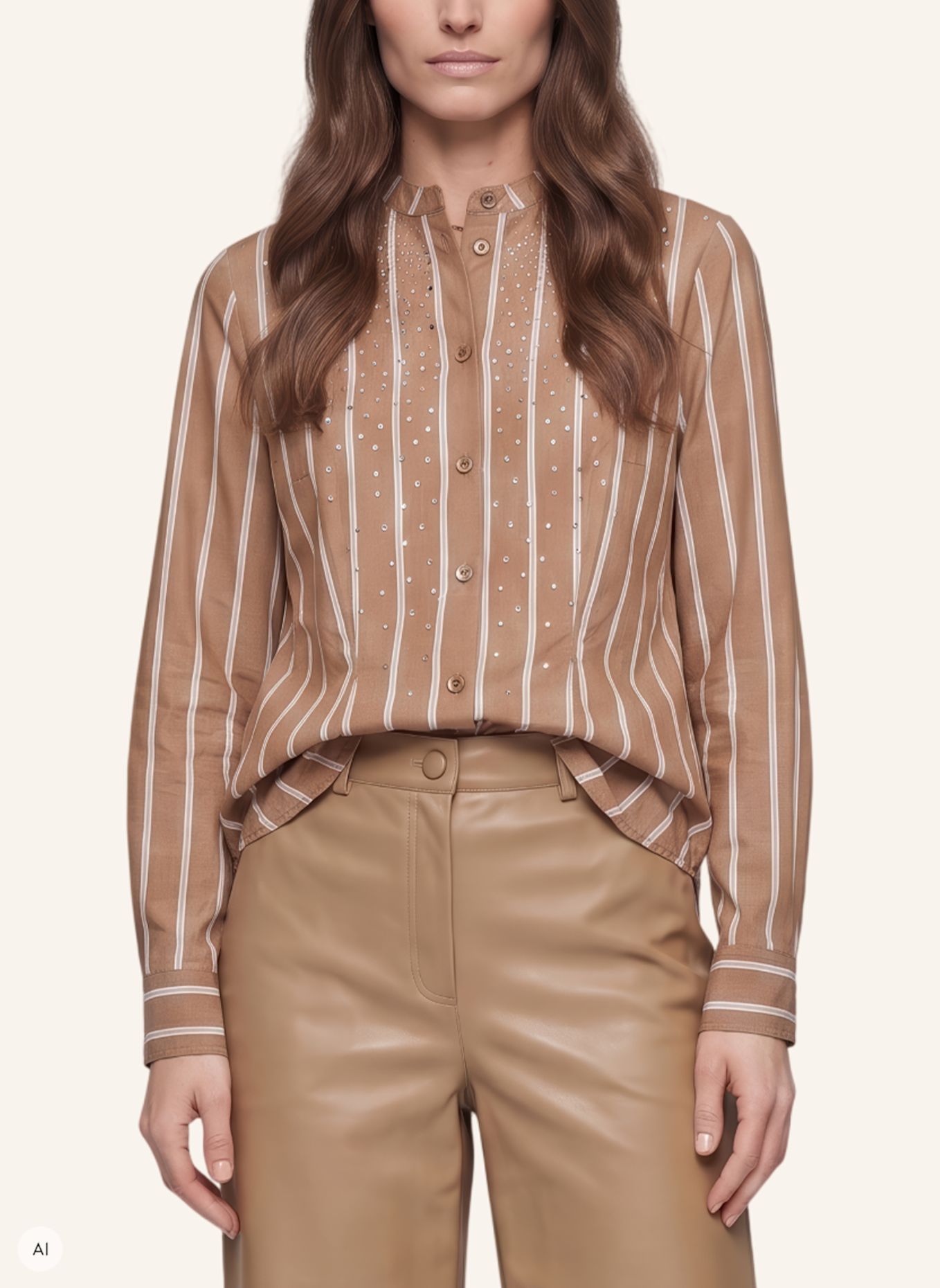 MARC AUREL Hemd: BEIGE