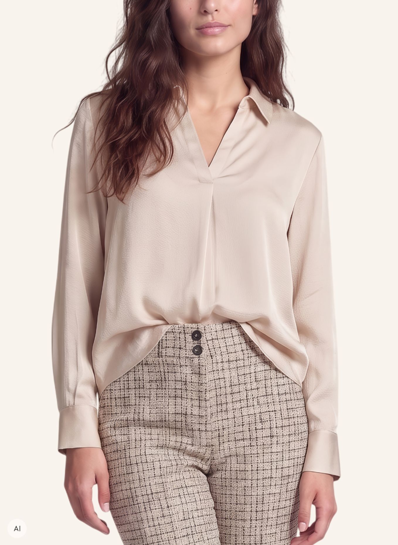 MARC AUREL Bluse: BEIGE