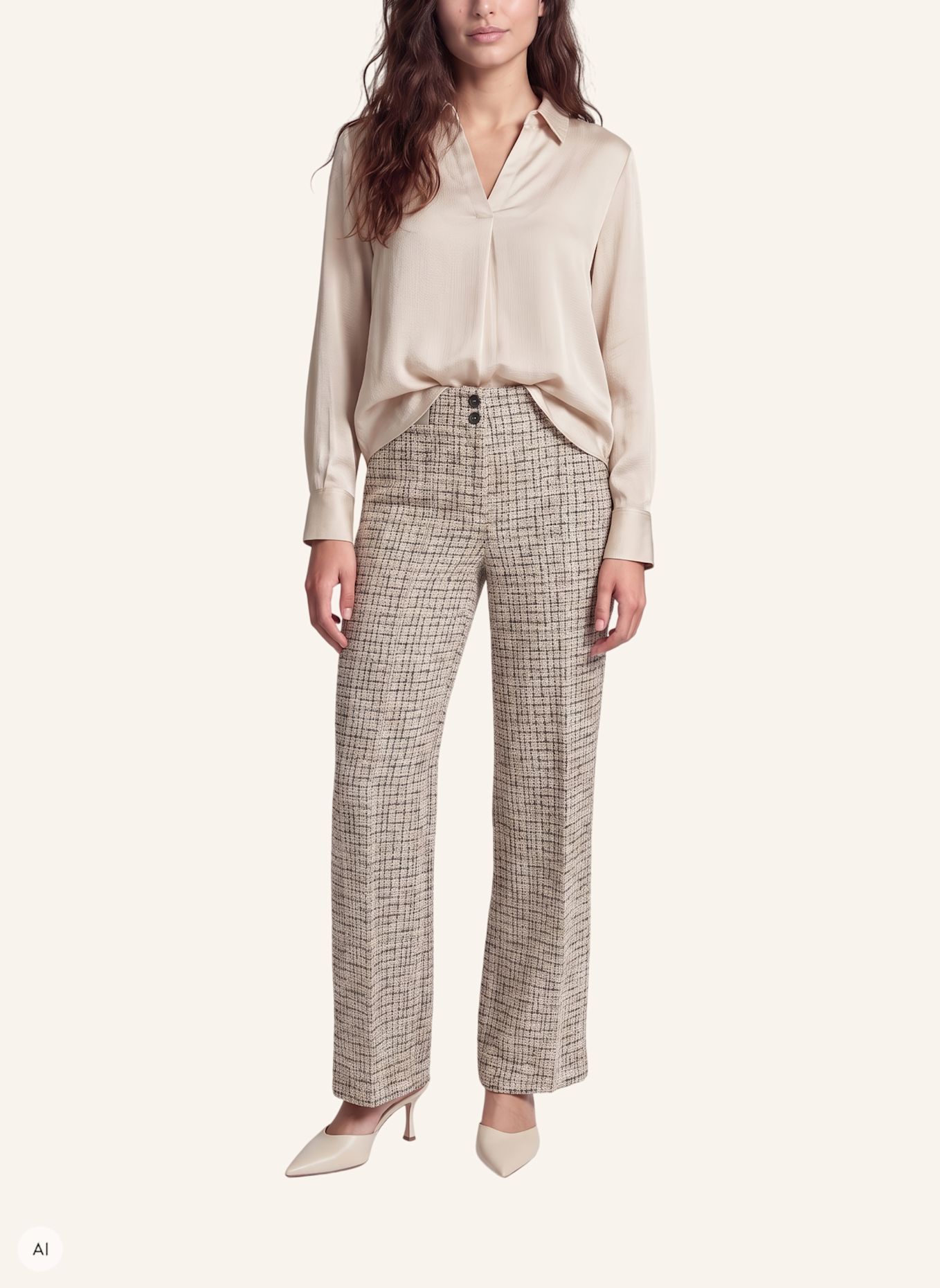 MARC AUREL Bluse: BEIGE
