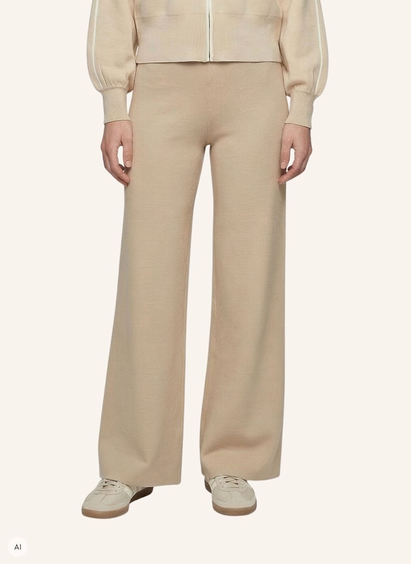 MARC AUREL Strickhose: BEIGE