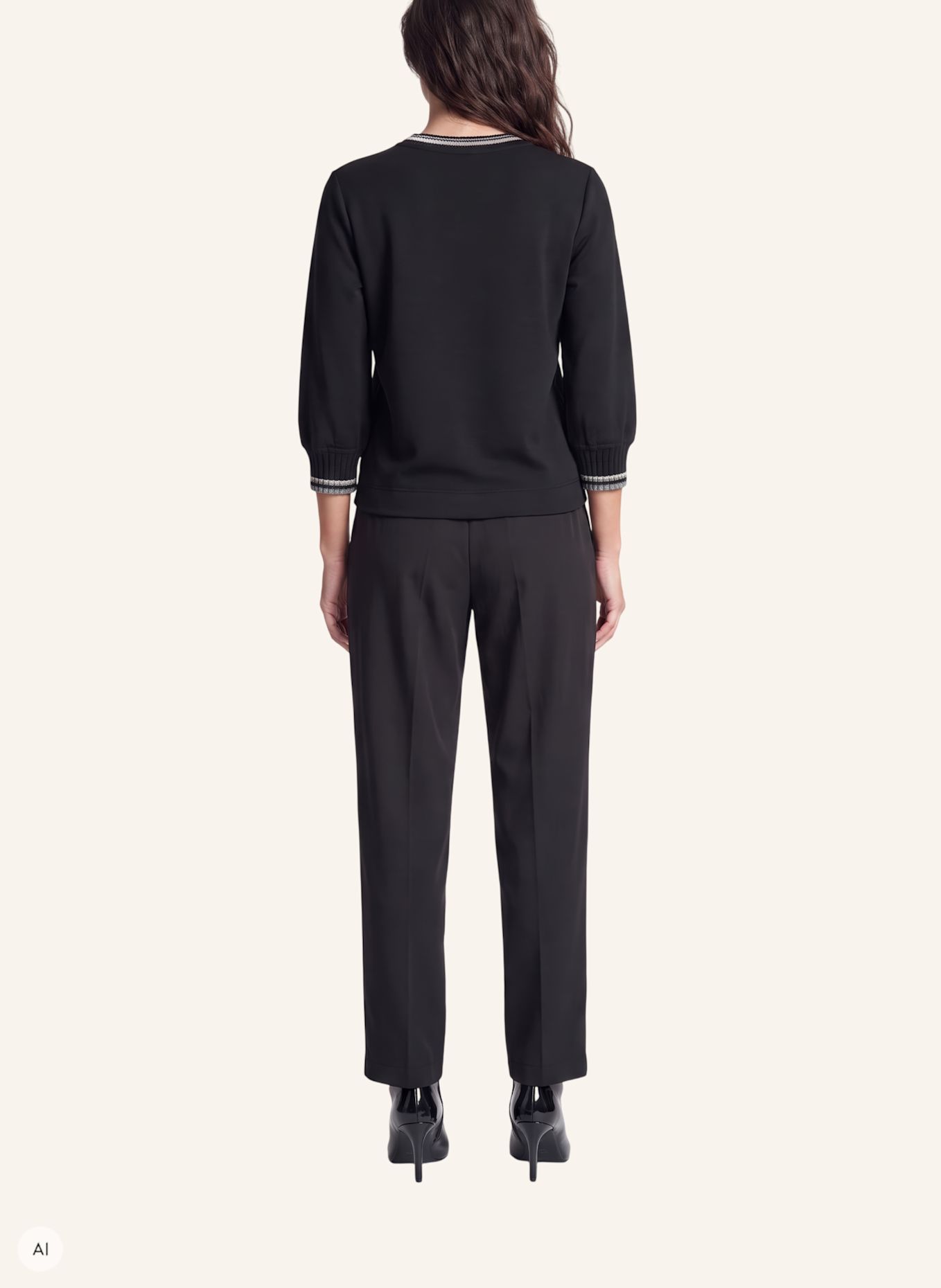 MARC AUREL Shirt: SCHWARZ