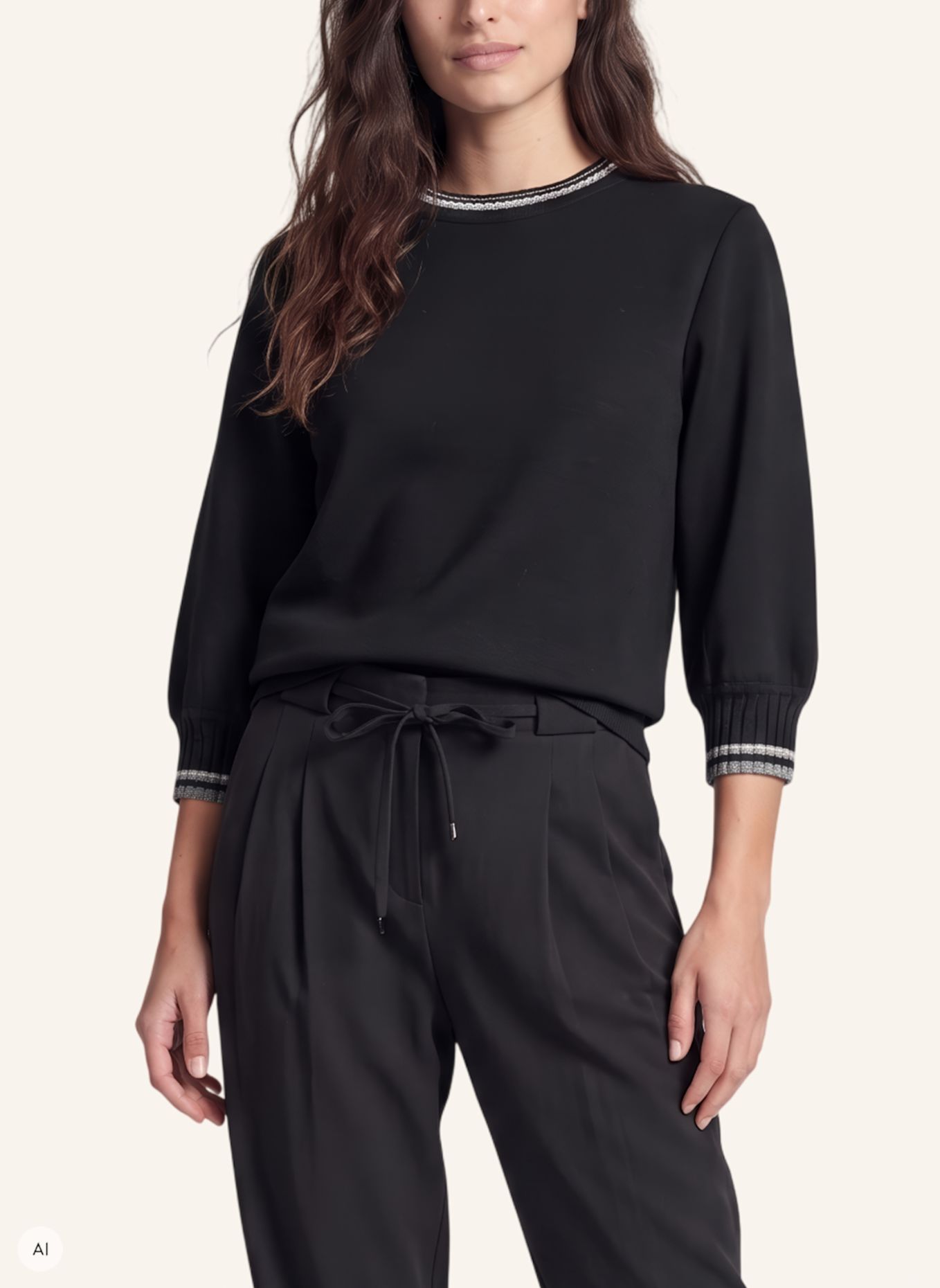 MARC AUREL Shirt: SCHWARZ