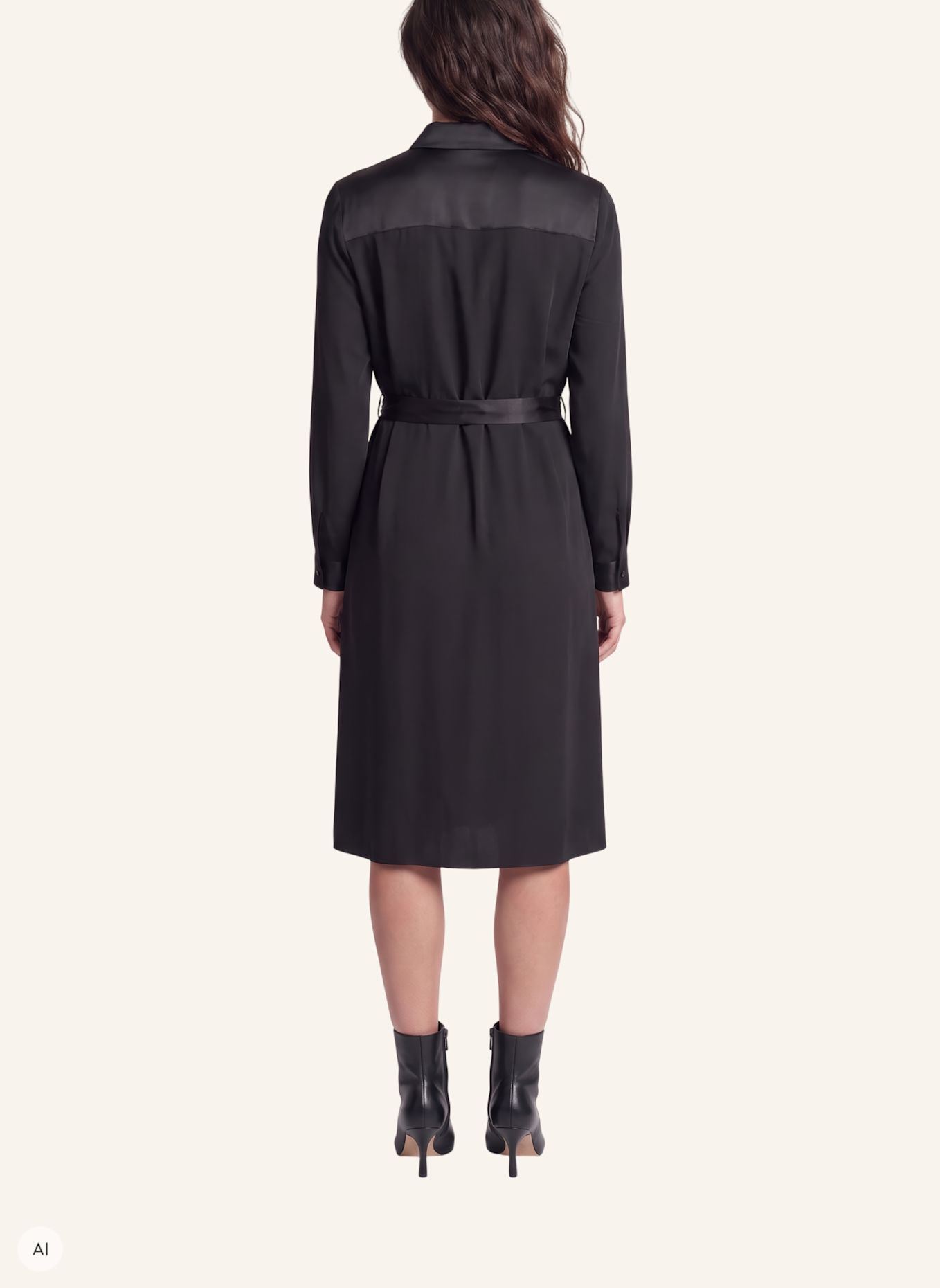 MARC AUREL Midikleid: SCHWARZ