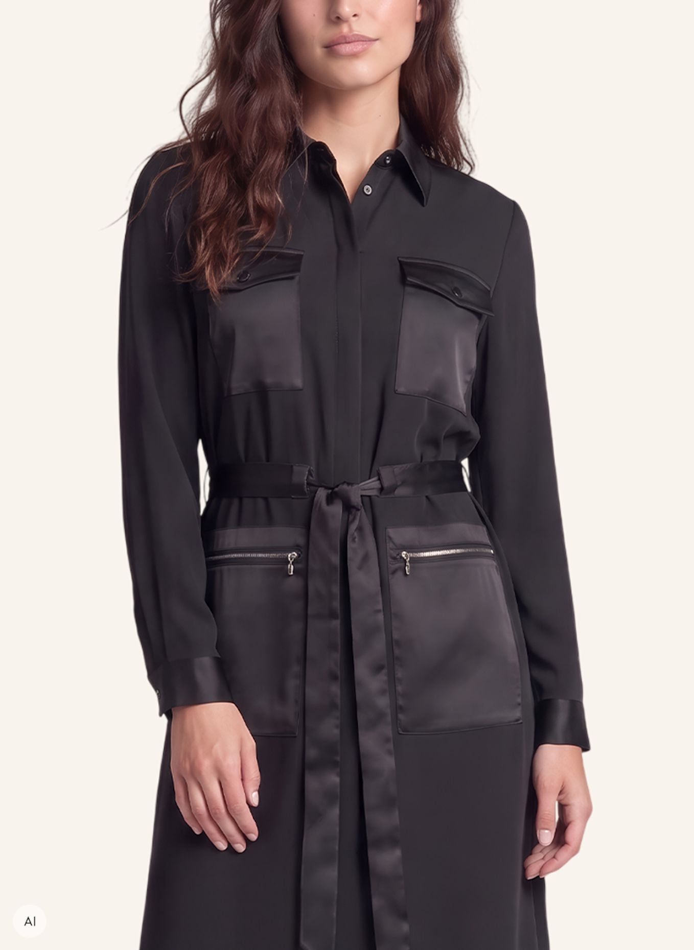 MARC AUREL Midikleid: SCHWARZ
