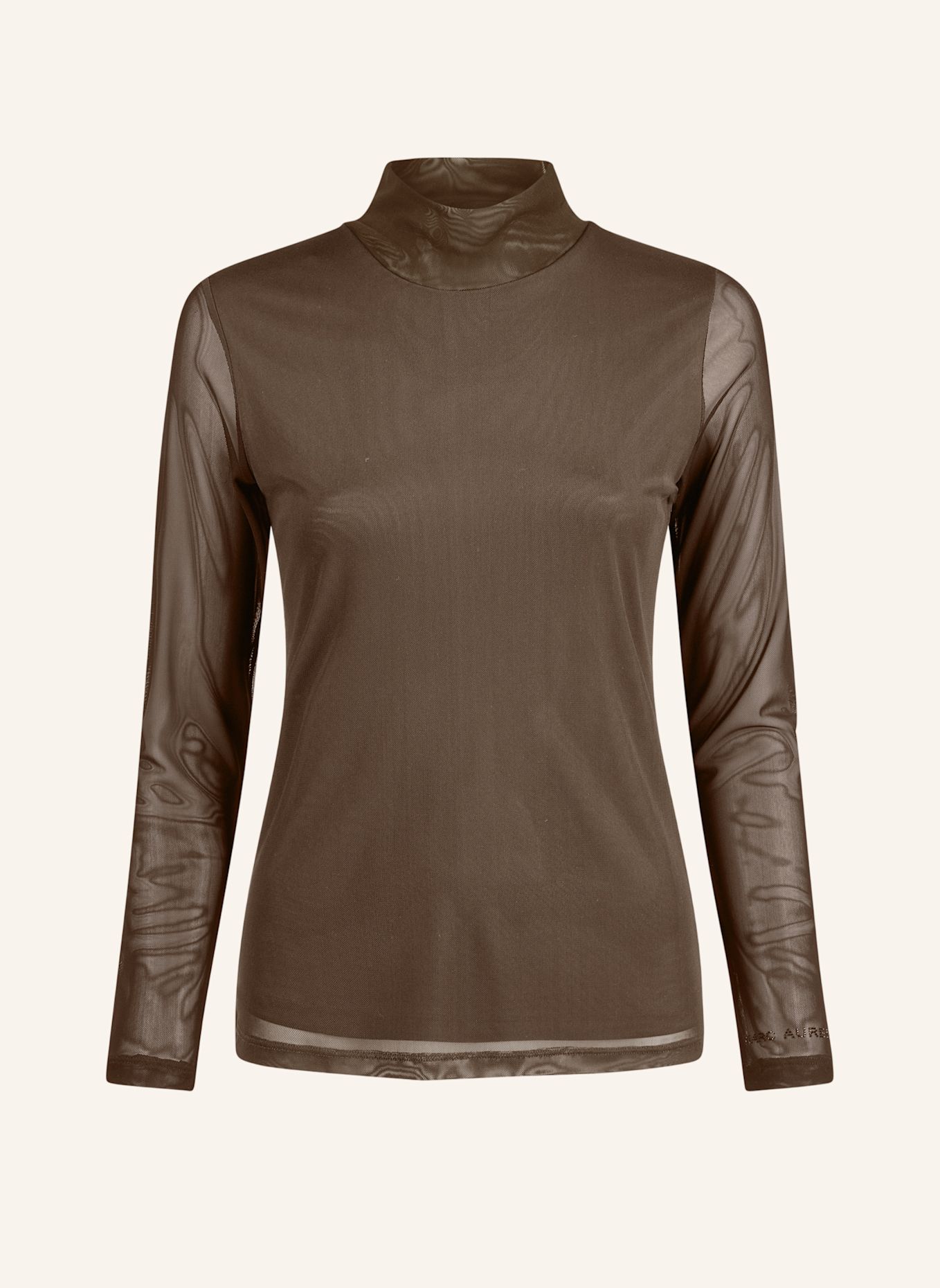 MARC AUREL Meshshirt: DUNKELBRAUN