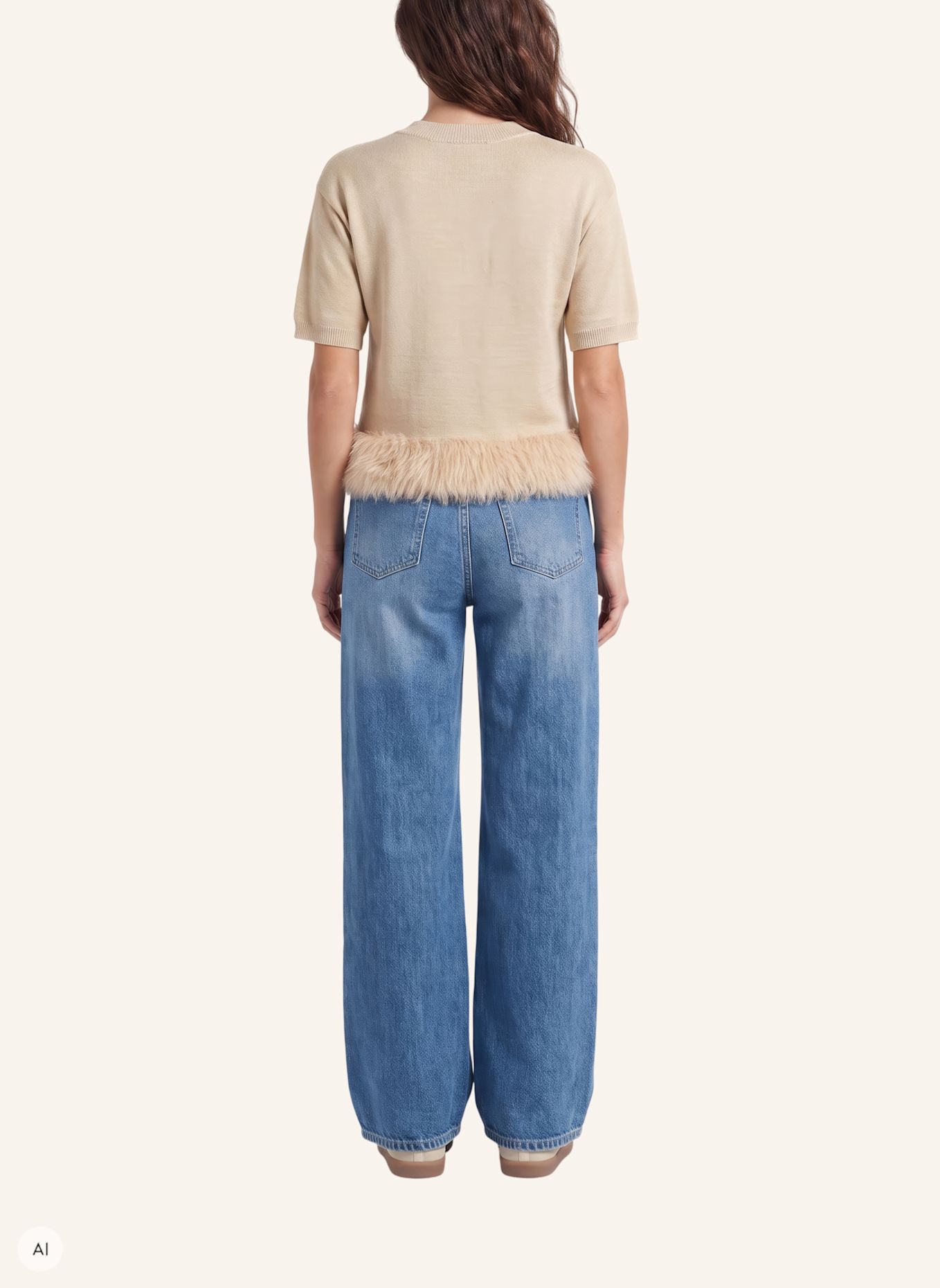 MARC AUREL Pullover: BEIGE