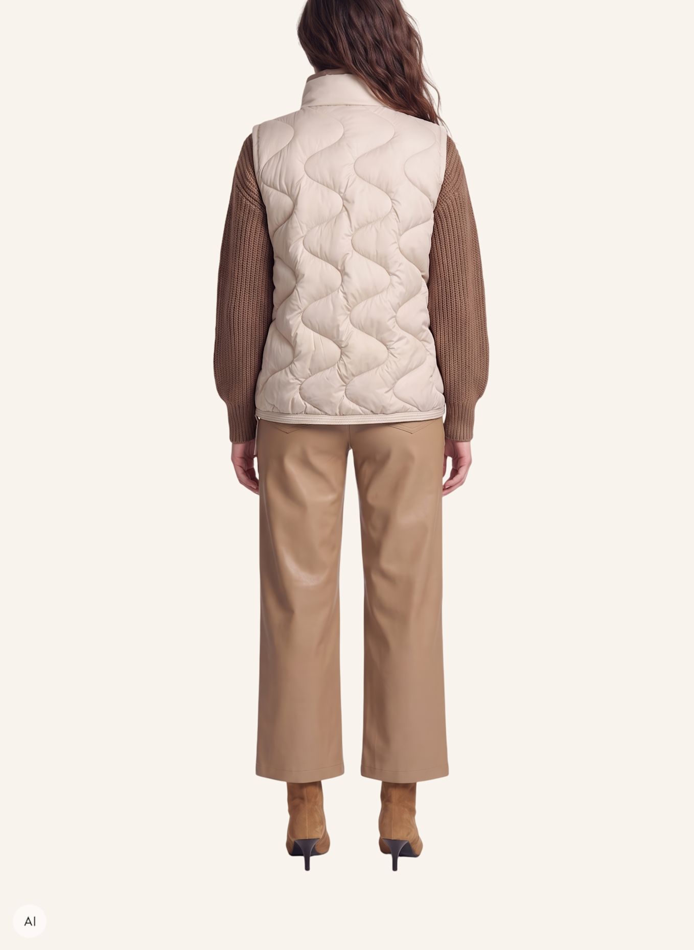 MARC AUREL Weste: BEIGE