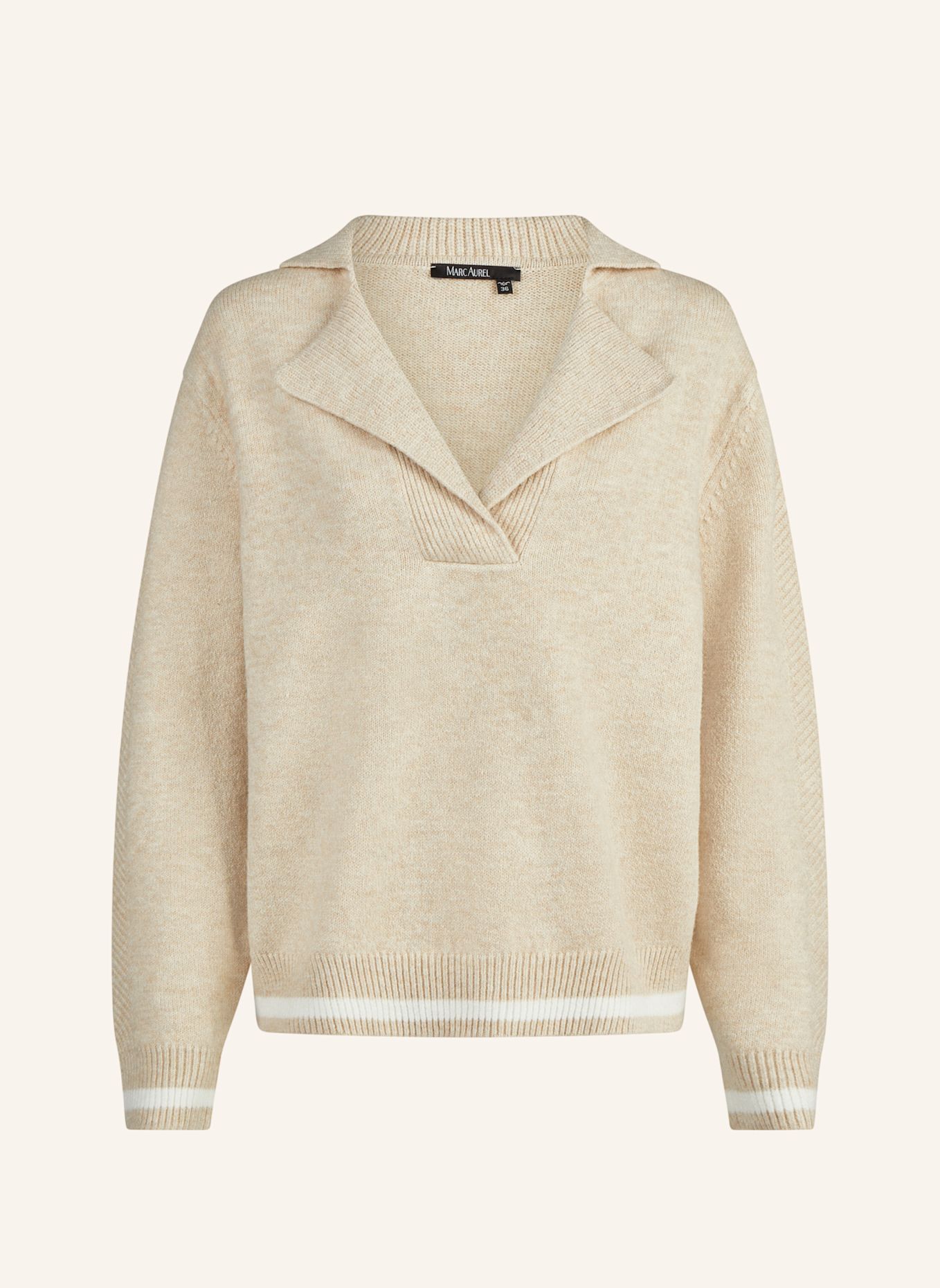 MARC AUREL Pullover: BEIGE