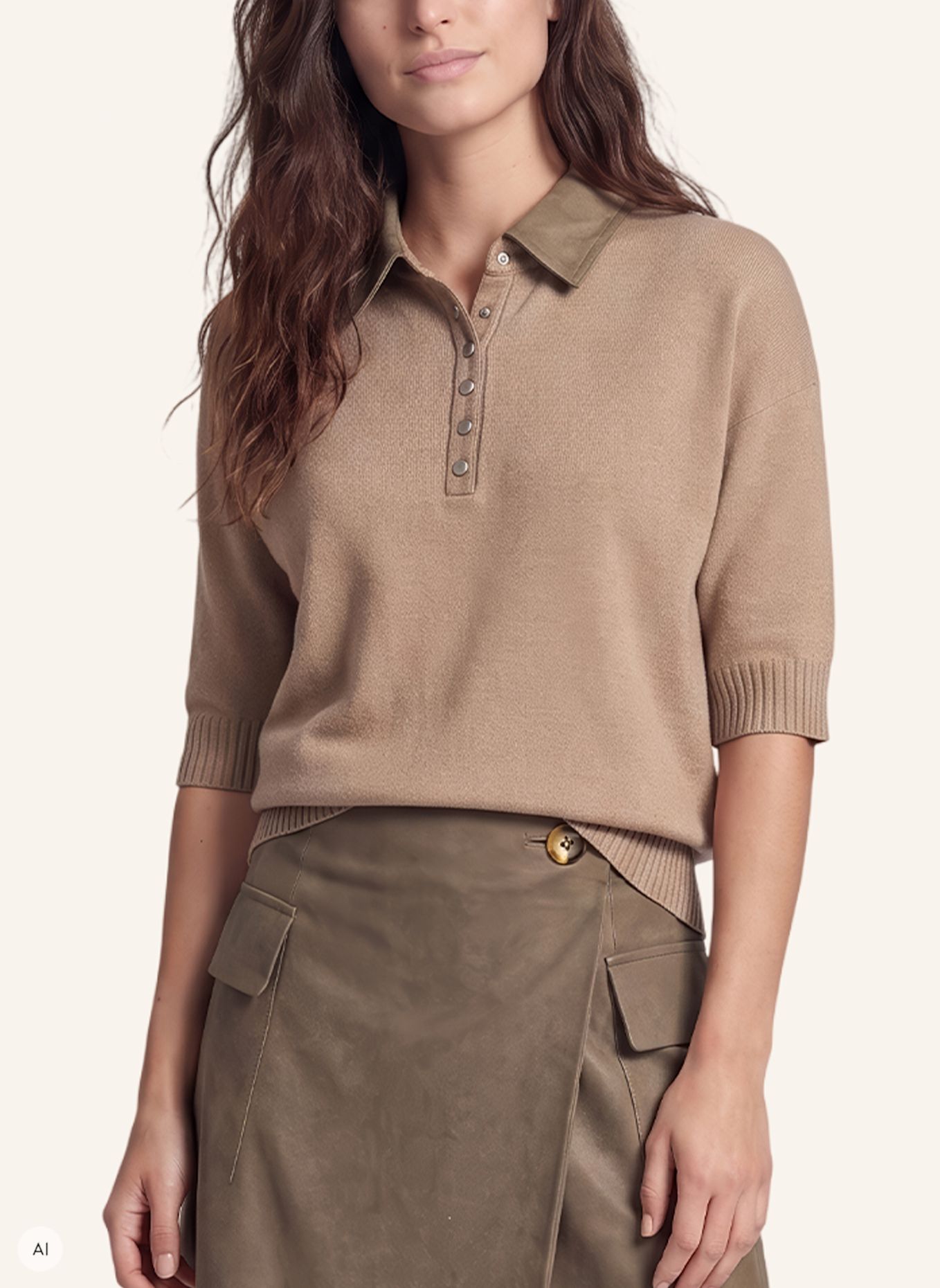 MARC AUREL Pullover: BEIGE