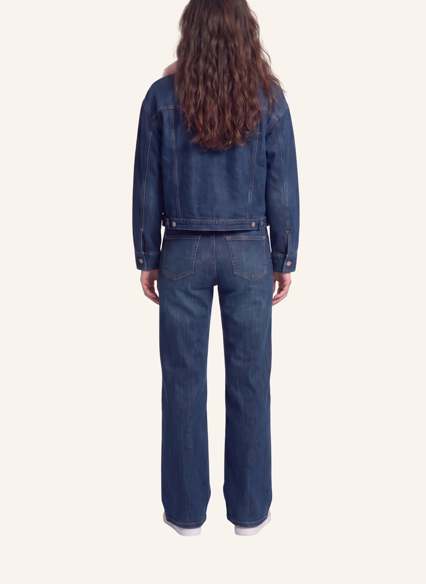MARC AUREL Jeansjacke: DUNKELBLAU