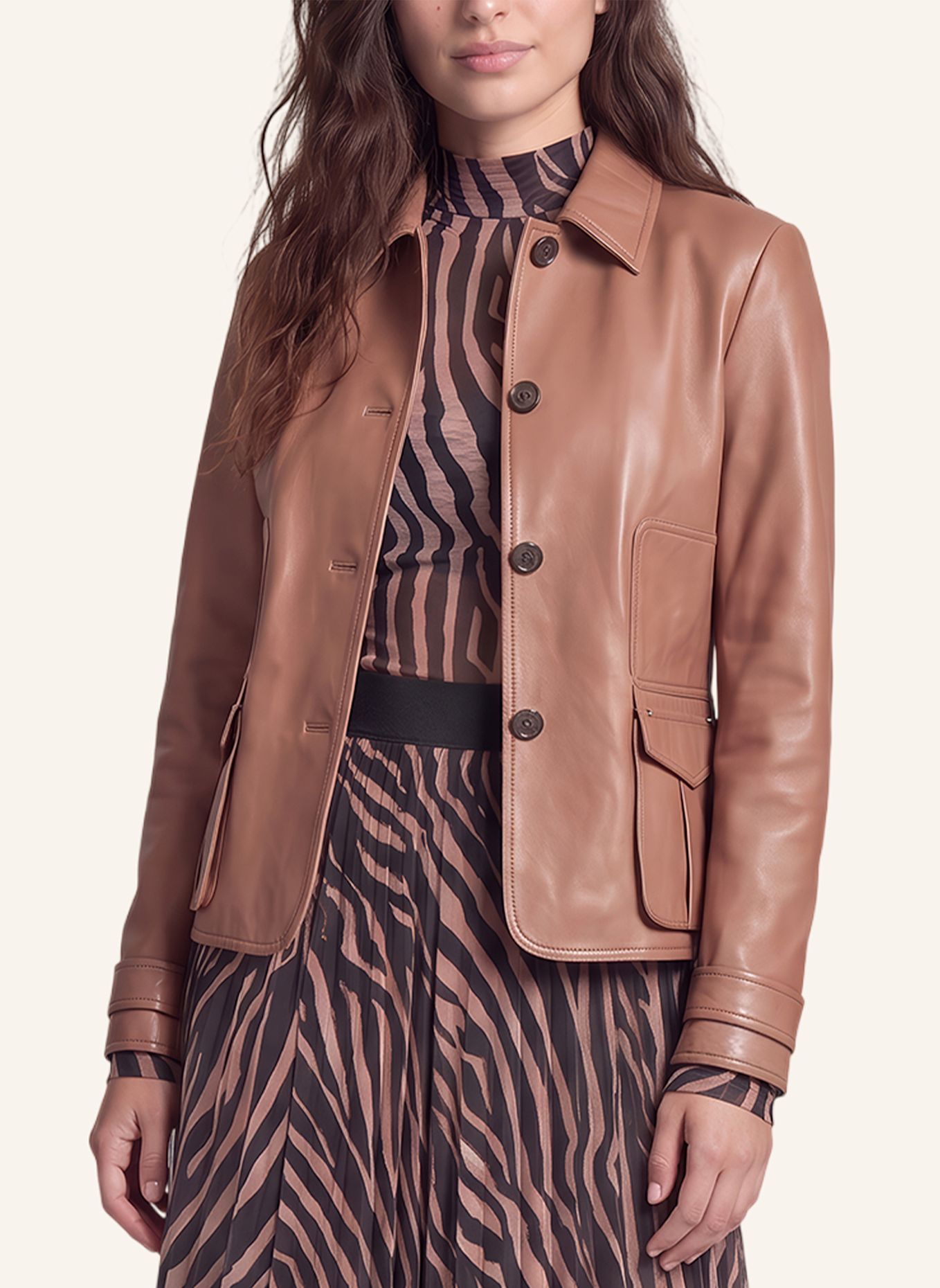 MARC AUREL Blazer: BEIGE
