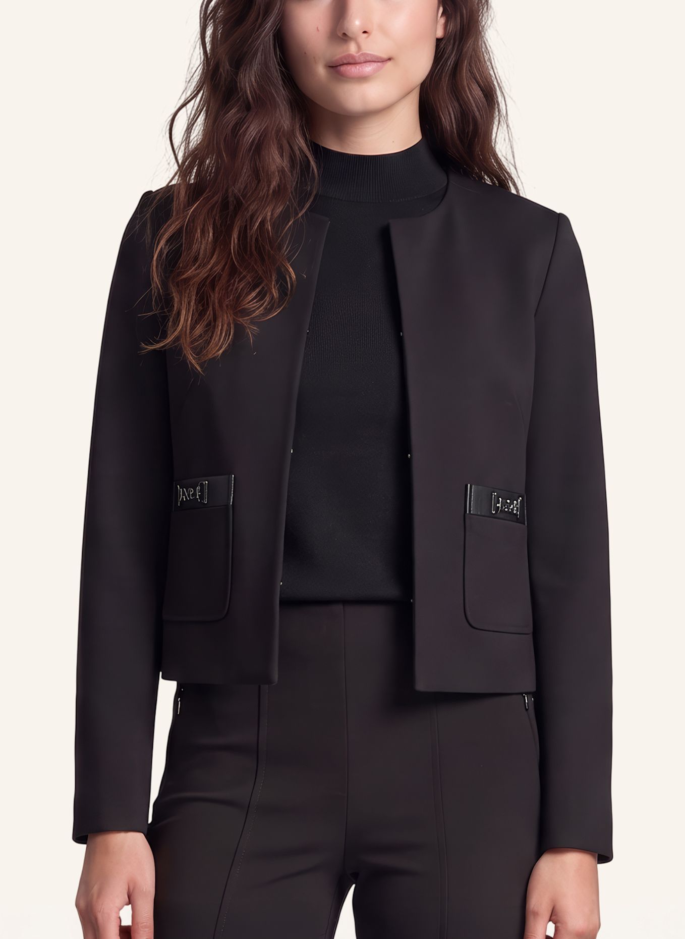MARC AUREL Blazerjacke: SCHWARZ