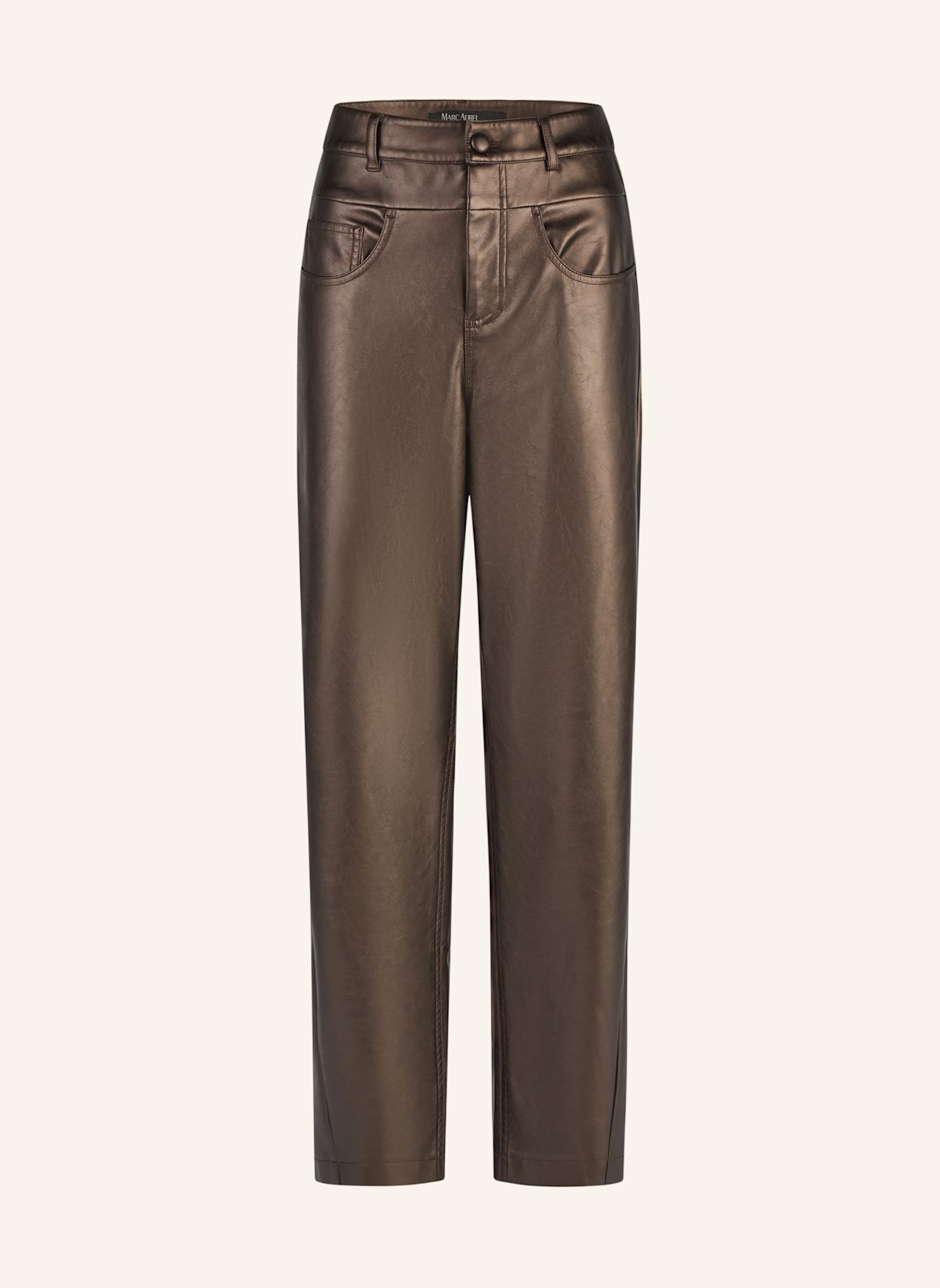 MARC AUREL Barrel Fit Jeans: DUNKELBRAUN