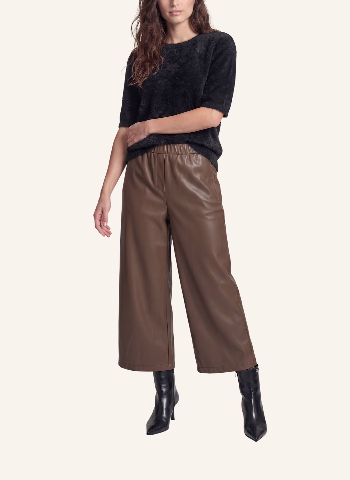 MARC AUREL Strickshirt: SCHWARZ