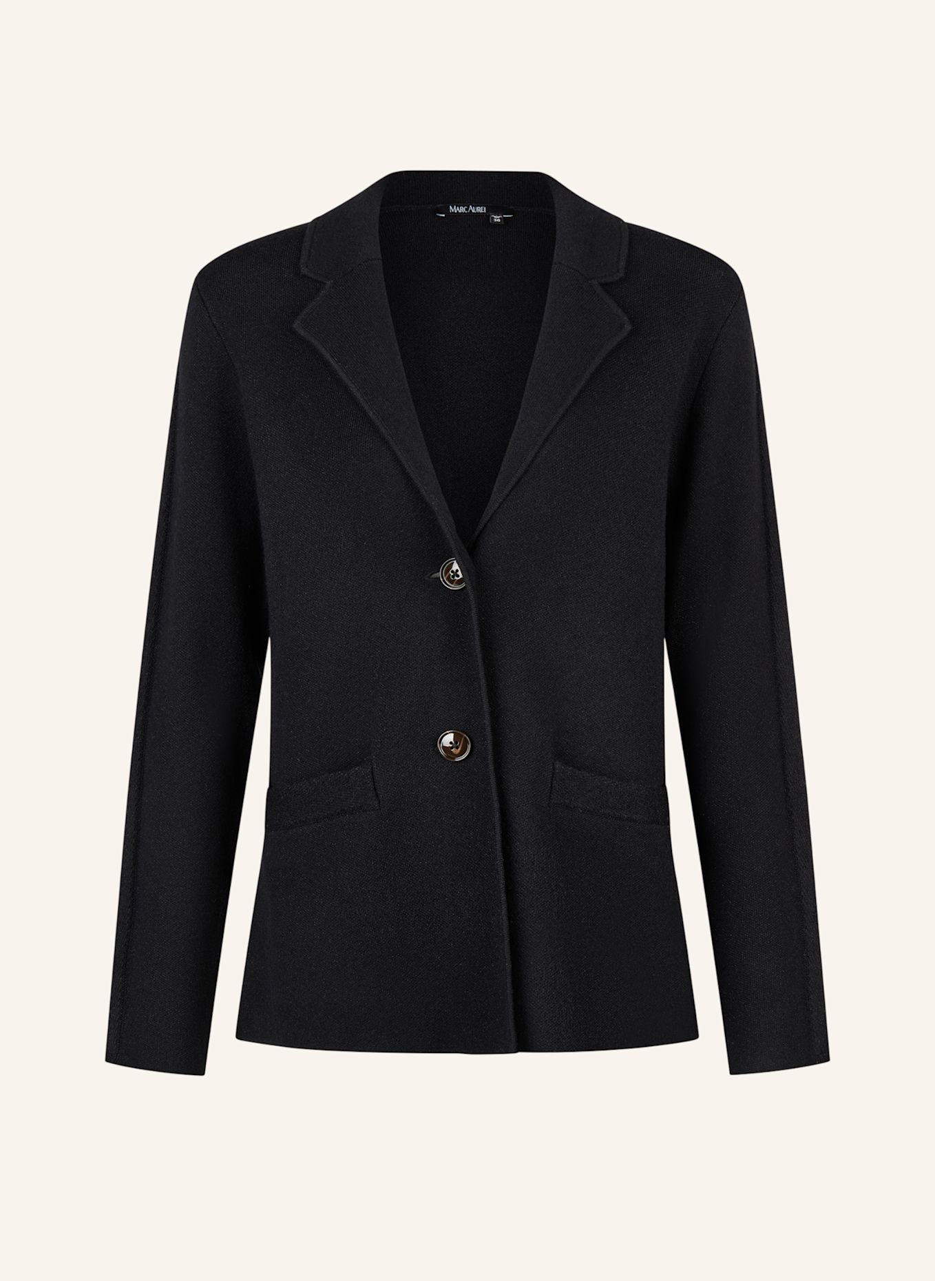 MARC AUREL Strickblazer: SCHWARZ
