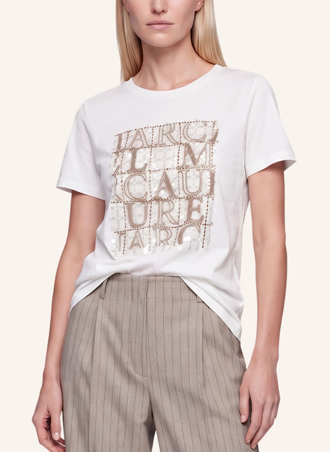 MARC AUREL Shirt: WEISS