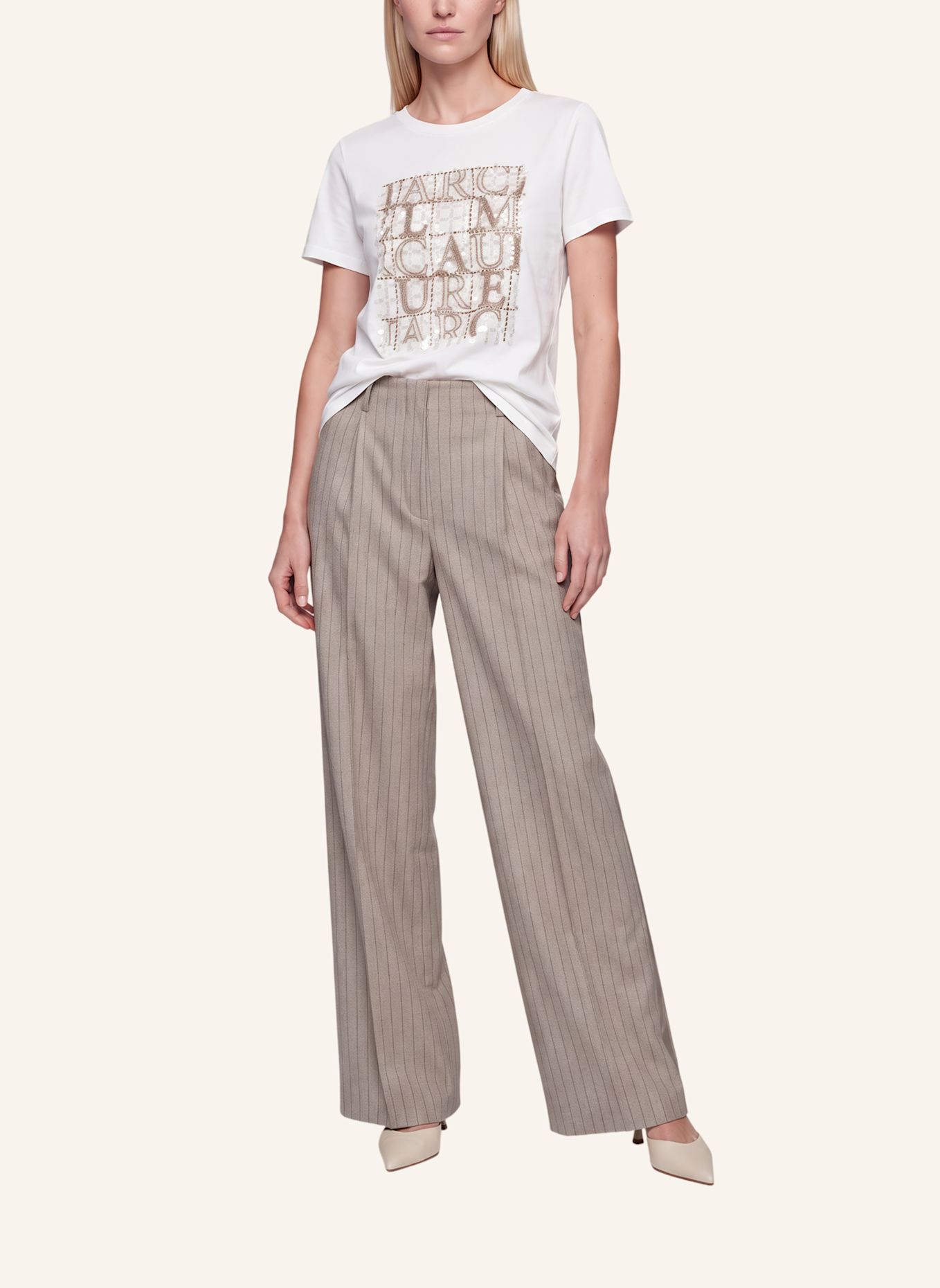 MARC AUREL Shirt: WEISS