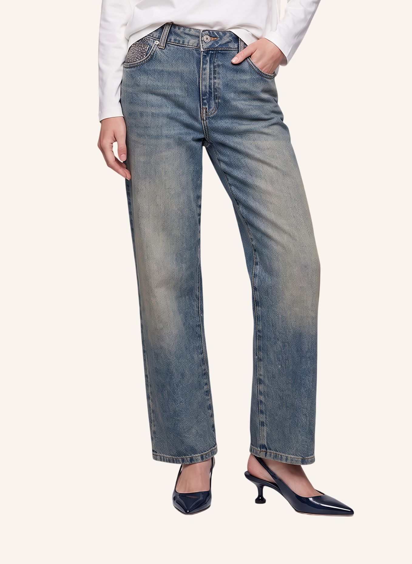 MARC AUREL Jeans: BLAU