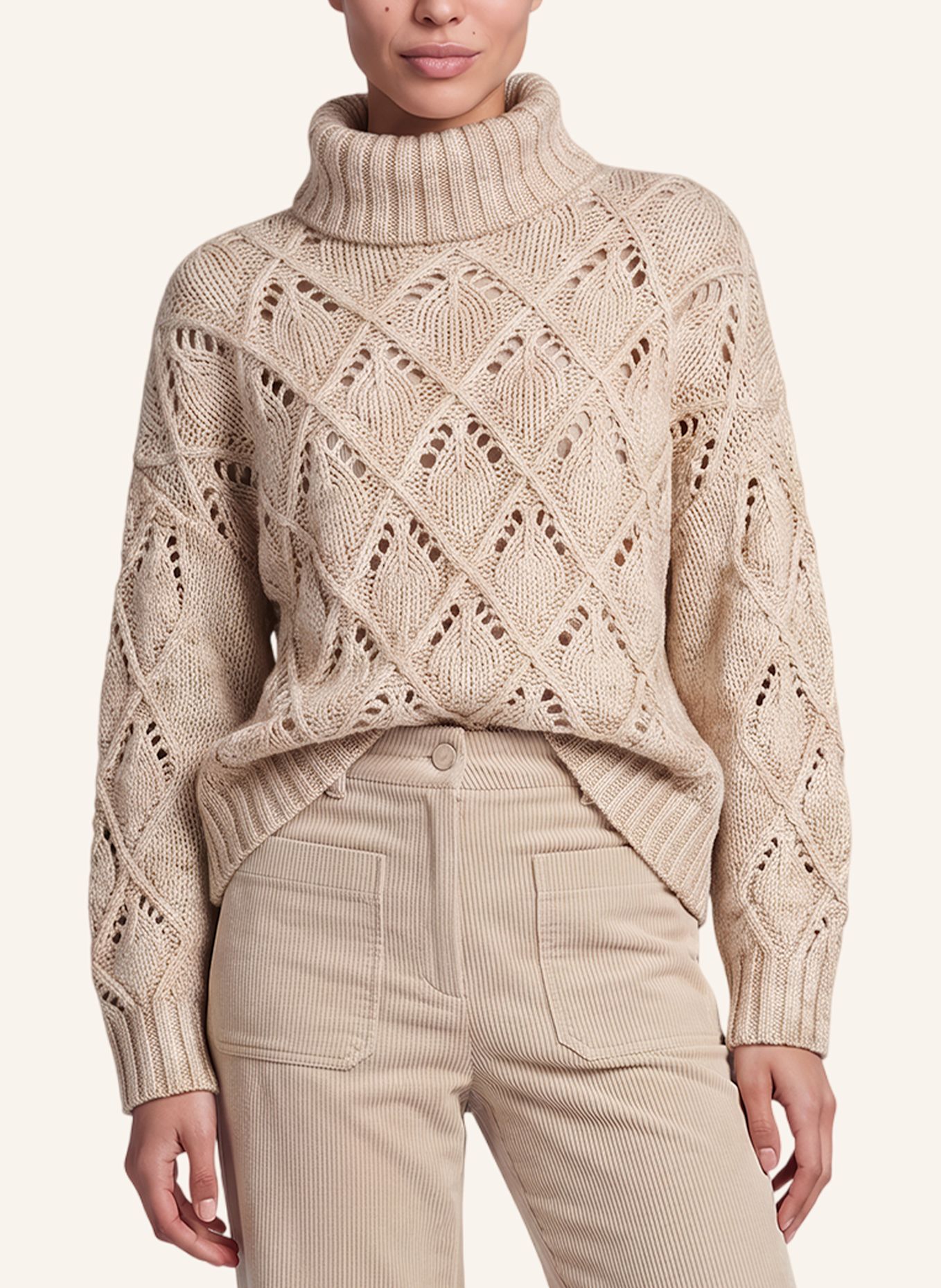 MARC AUREL Pullover: BEIGE