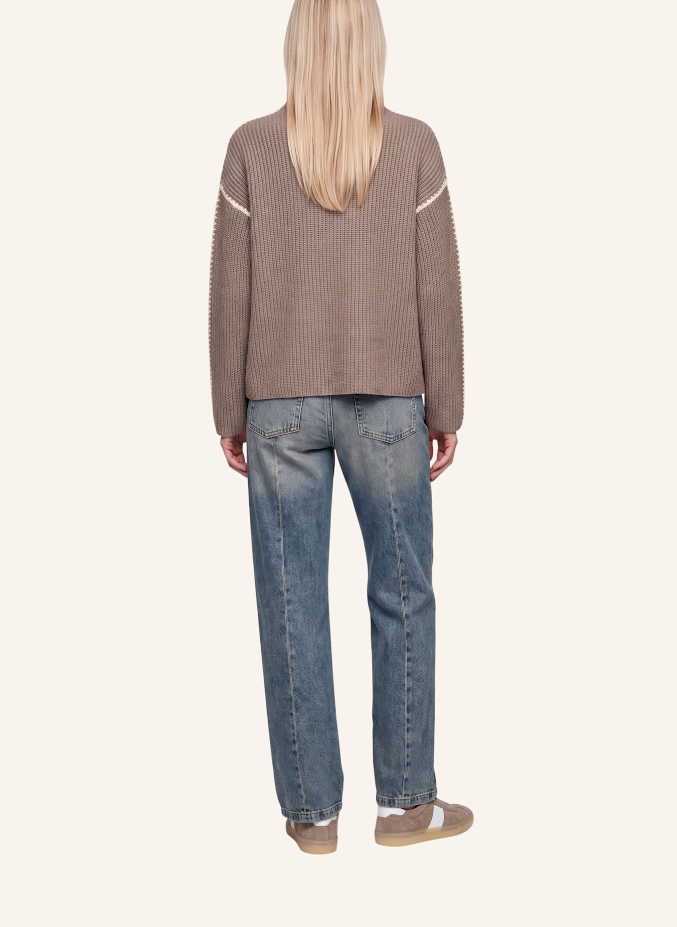 MARC AUREL Pullover: TAUPE