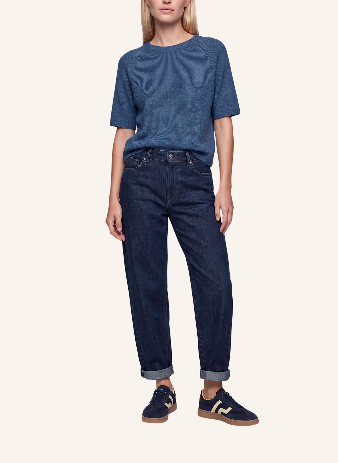 MARC AUREL Pullover: BLAU