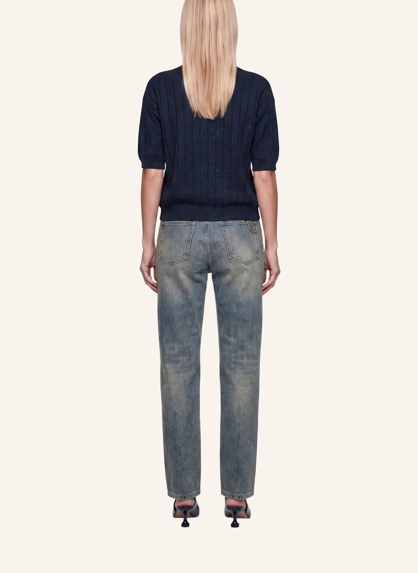 MARC AUREL Pullover: BLAU
