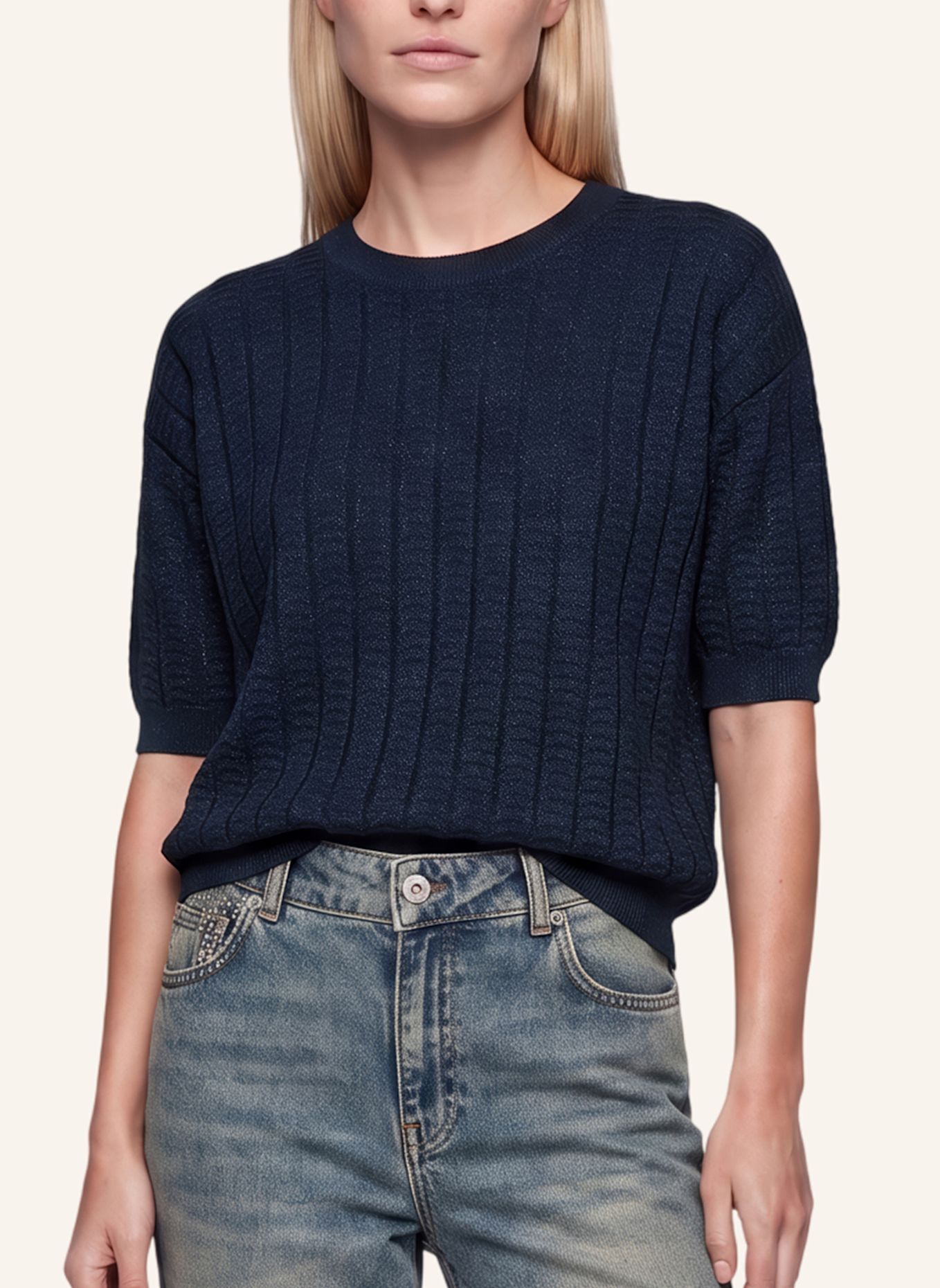 MARC AUREL Pullover: BLAU