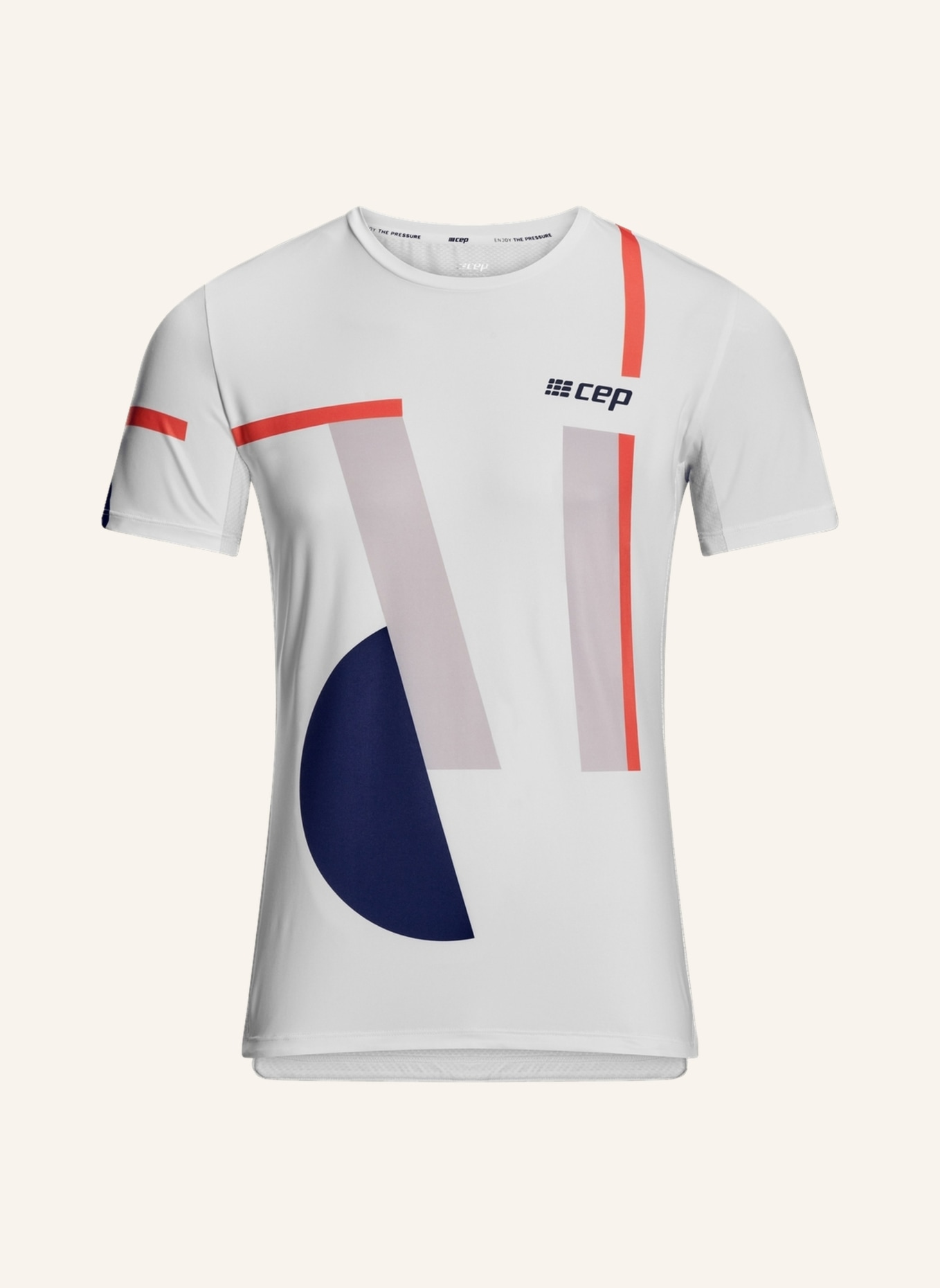 cep Laufshirt THE RUN SHORT SLEEVE: WEISS