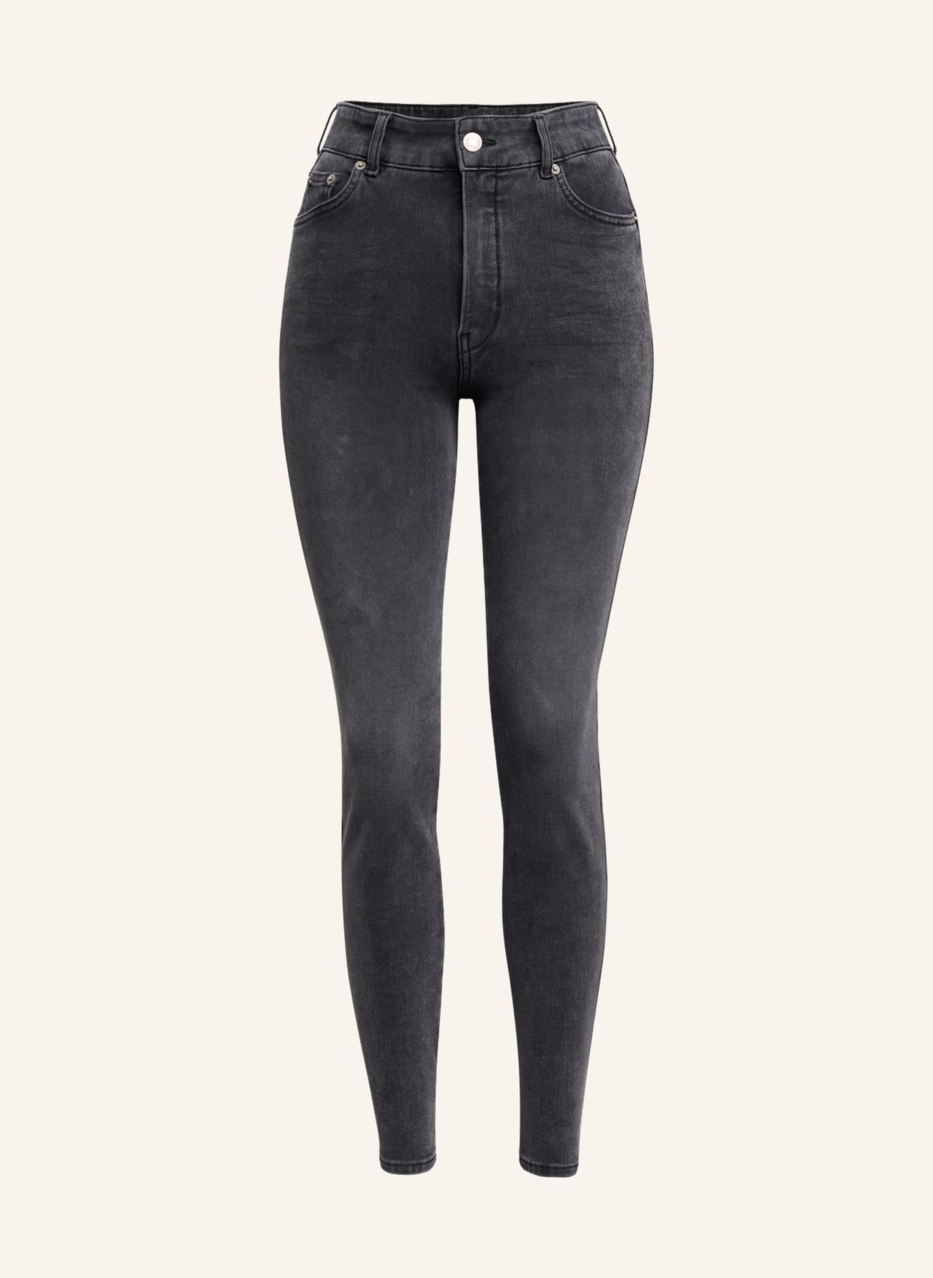 ITEM m6 Jeans DENIM HIGH RISE mit Shaping-Effekt, Farbe: GRAU (Bild 3)