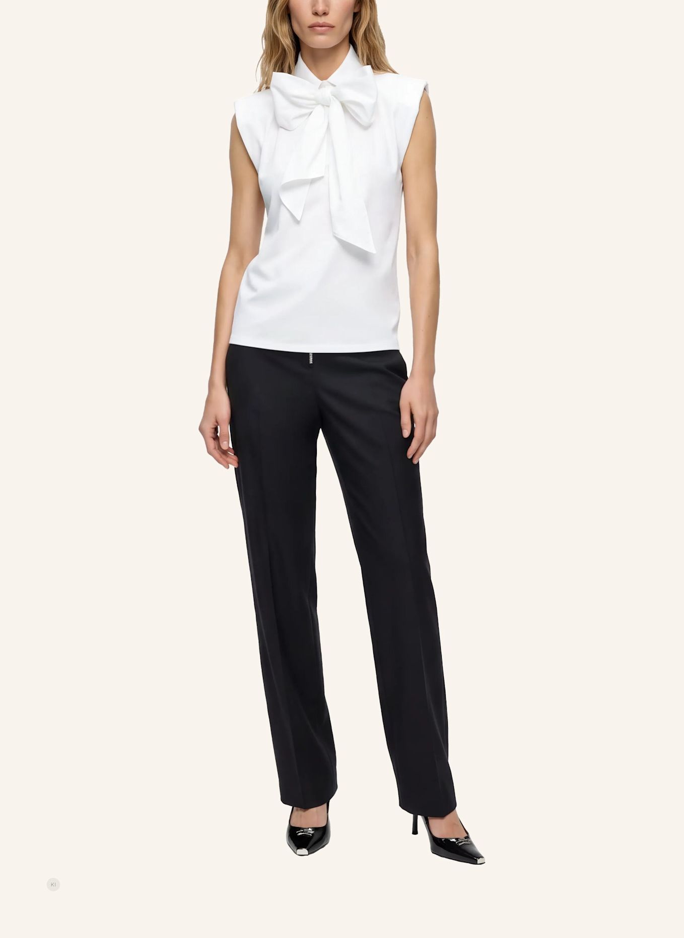 KARL LAGERFELD Top: SCHWARZ
