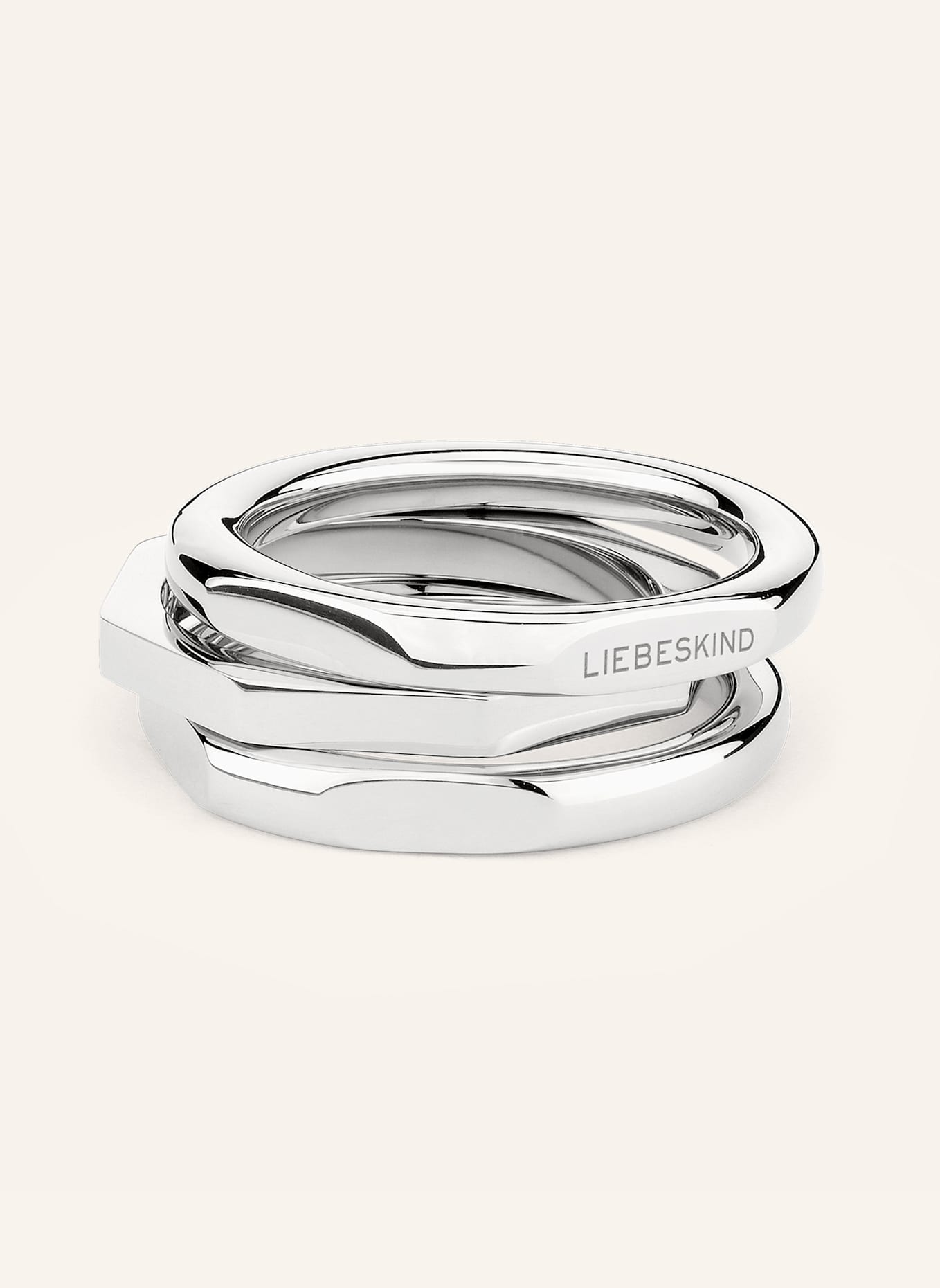 LIEBESKIND Ring  aus  Edelstahl, Farbe: SILBER (Bild 1)