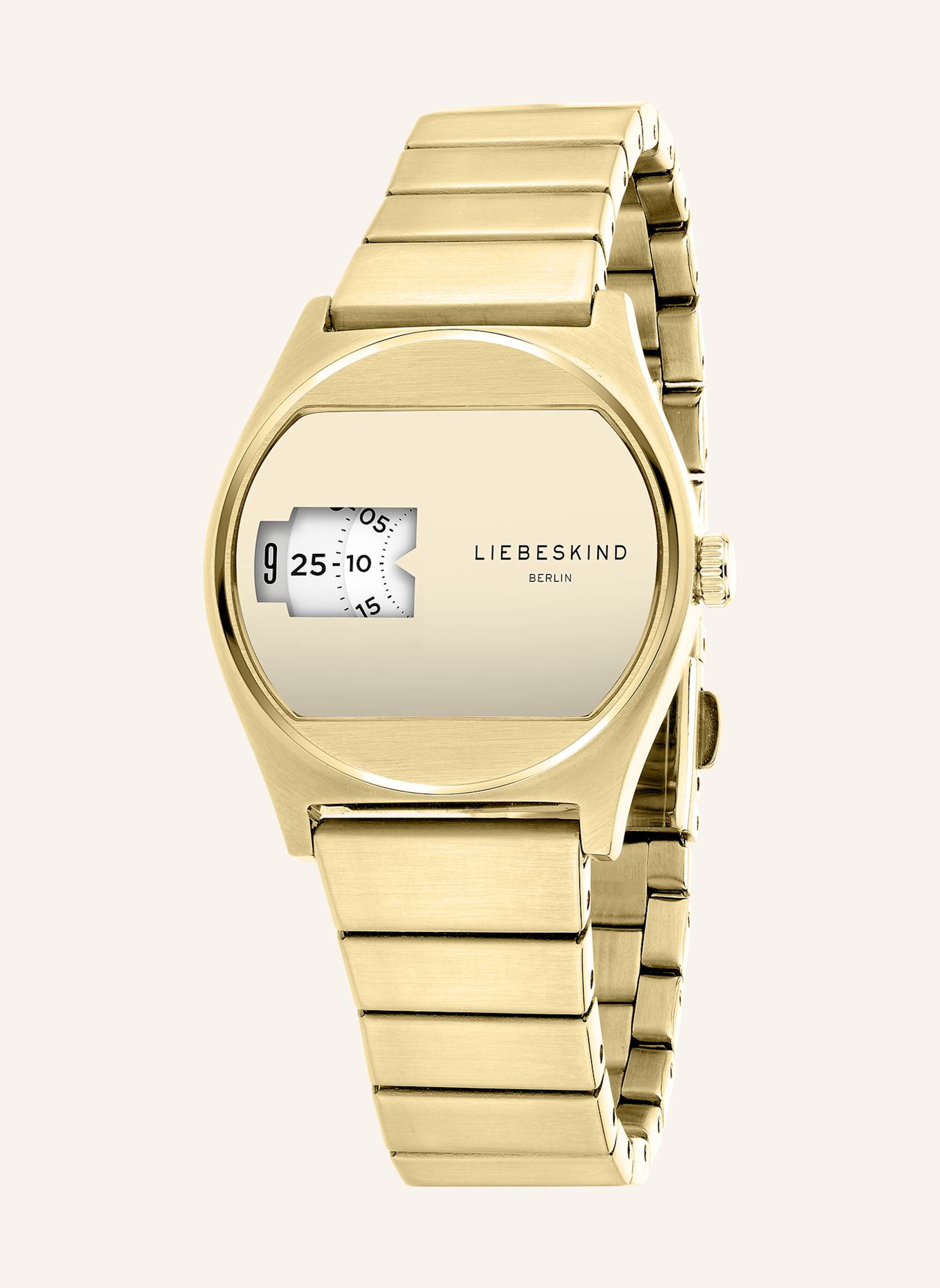 LIEBESKIND Armbanduhr aus Edelstahl: GOLD