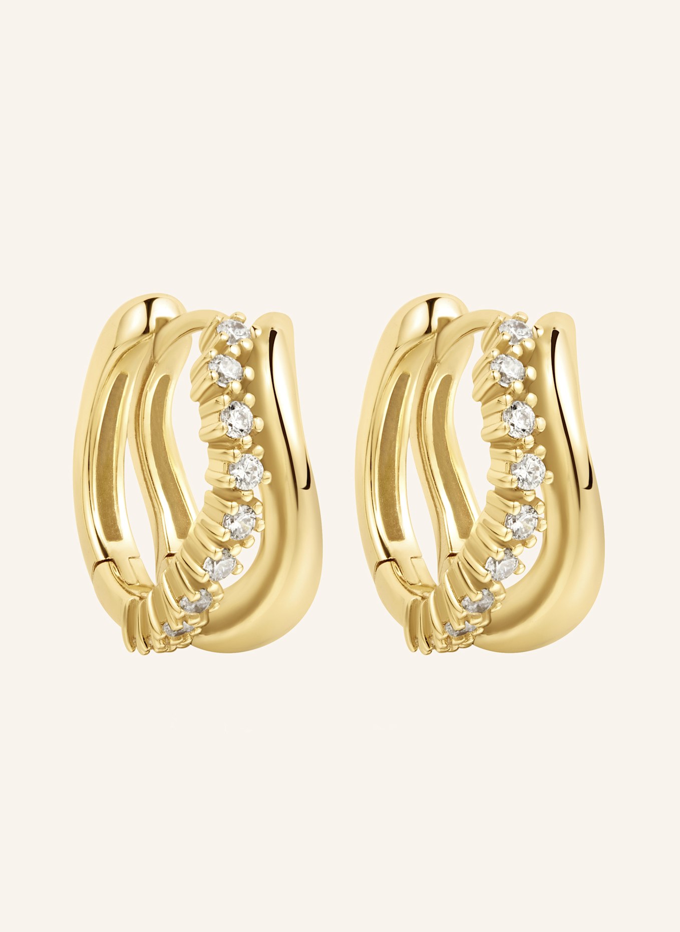 ANIA HAIE Creolen aus 925er Sterlingsilber: GOLD