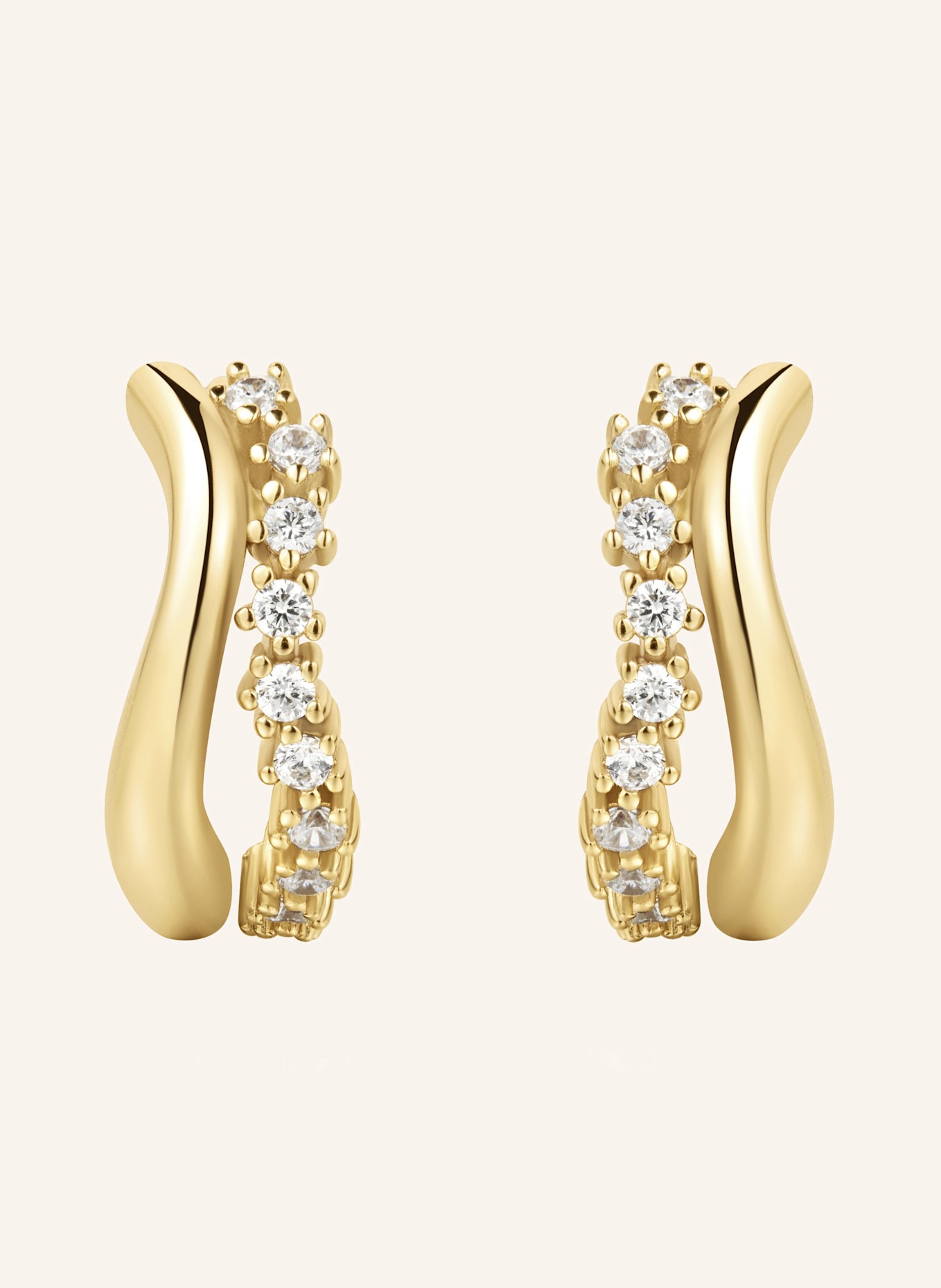 ANIA HAIE Creolen aus 925er Sterlingsilber: GOLD