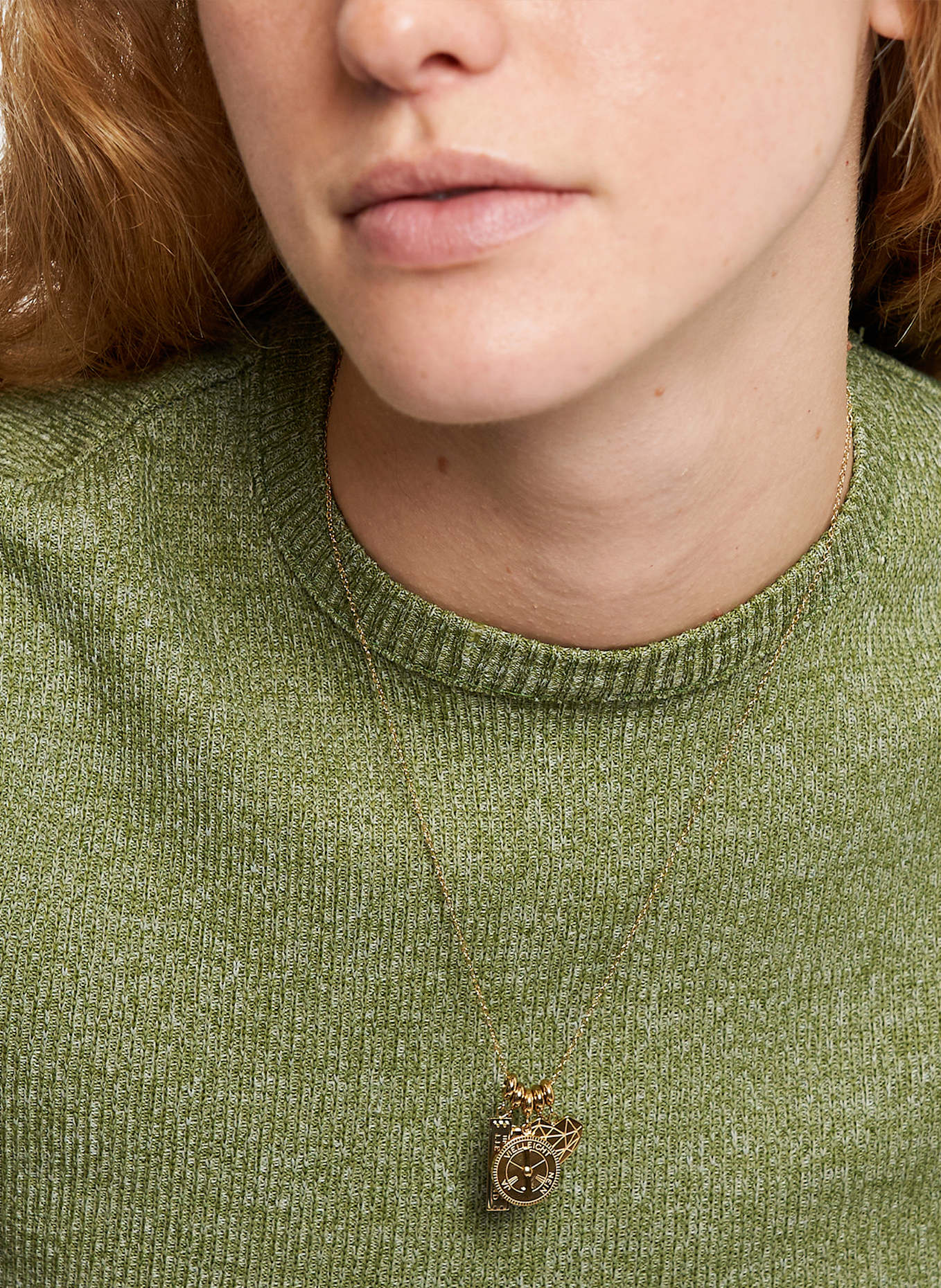 LIEBESKIND Anhänger  aus  Edelstahl: GOLD